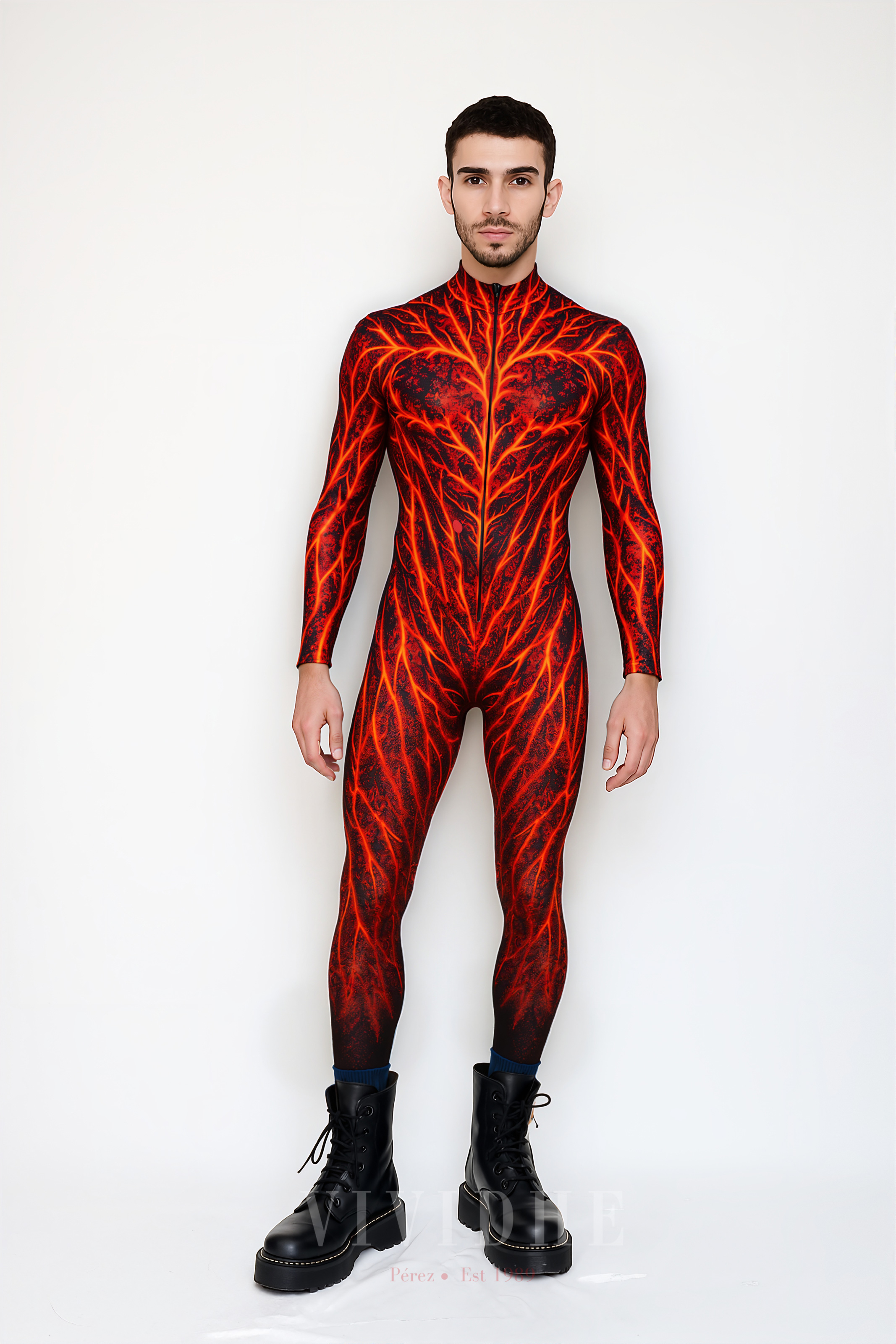 Red_Modern_Male_Costume_For_Men's_Fashionable_Moments_VIVIDHE