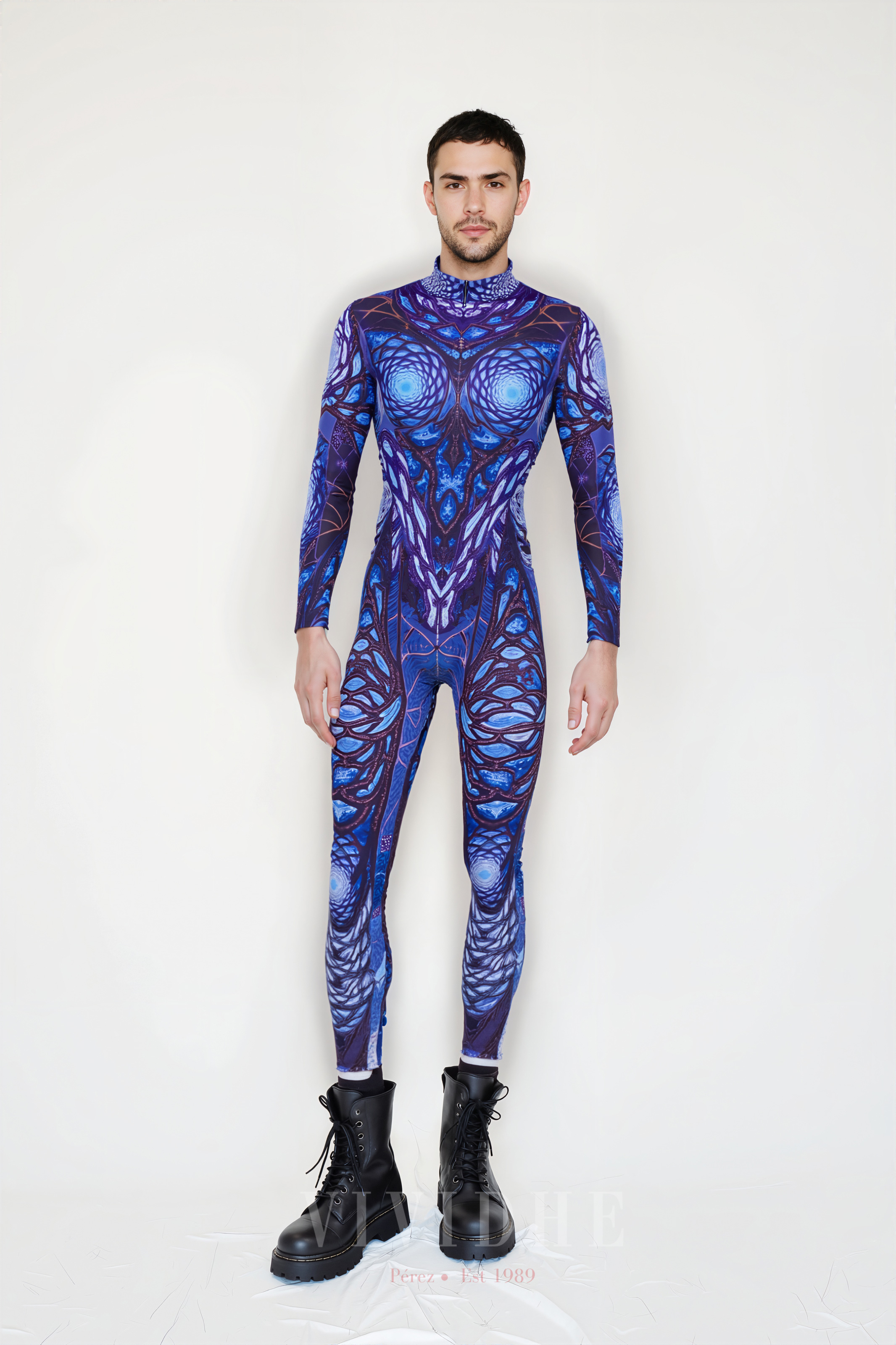 Dark_Blue_Abstract_Male_Costume_Men's_Fitness_Wear_VIVIDHE