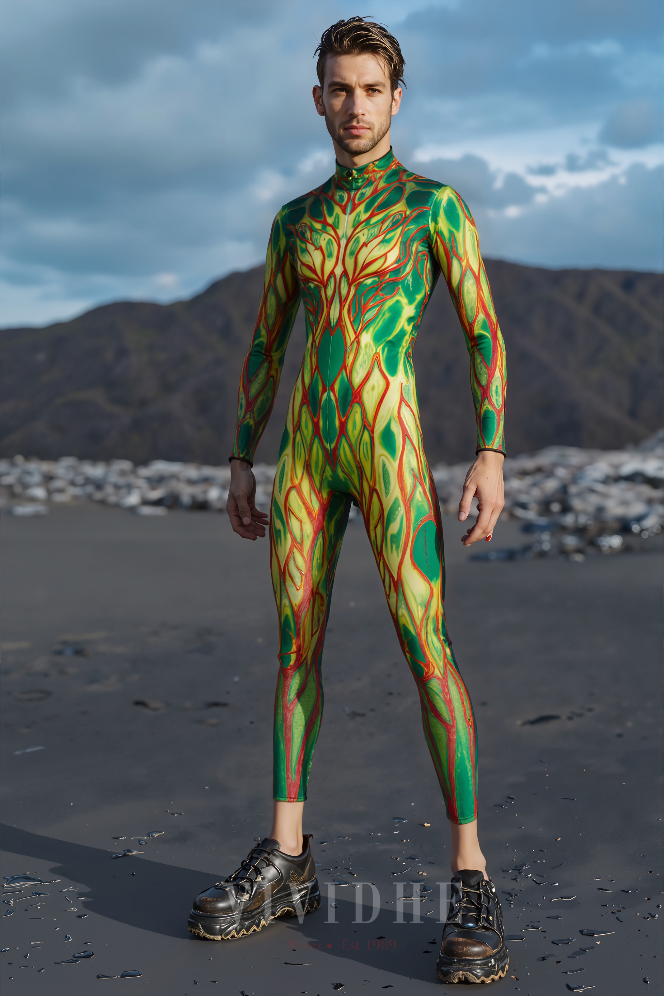 Vibrant_Colorful_Male_Costume_Men's_Fitness_or_Fashion_Wear_VIVIDHE