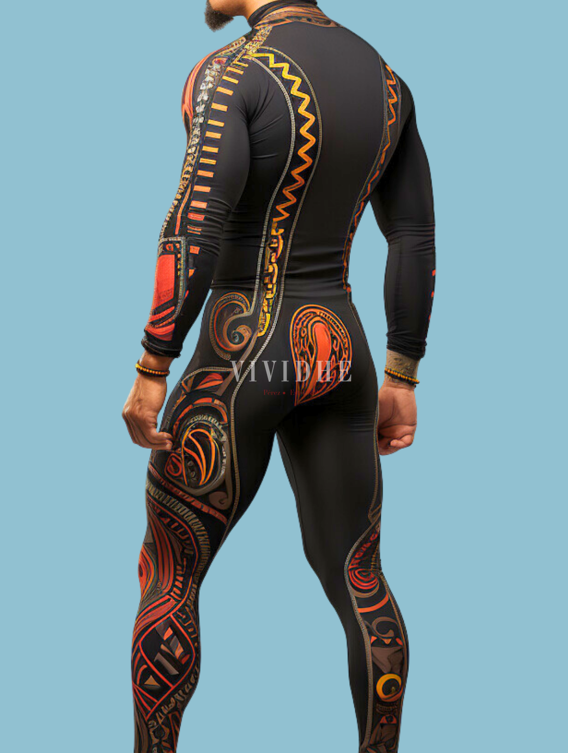 Wraith Warrior Male Costume for Cosplay or Gaming Scenarios by VIVIDHE