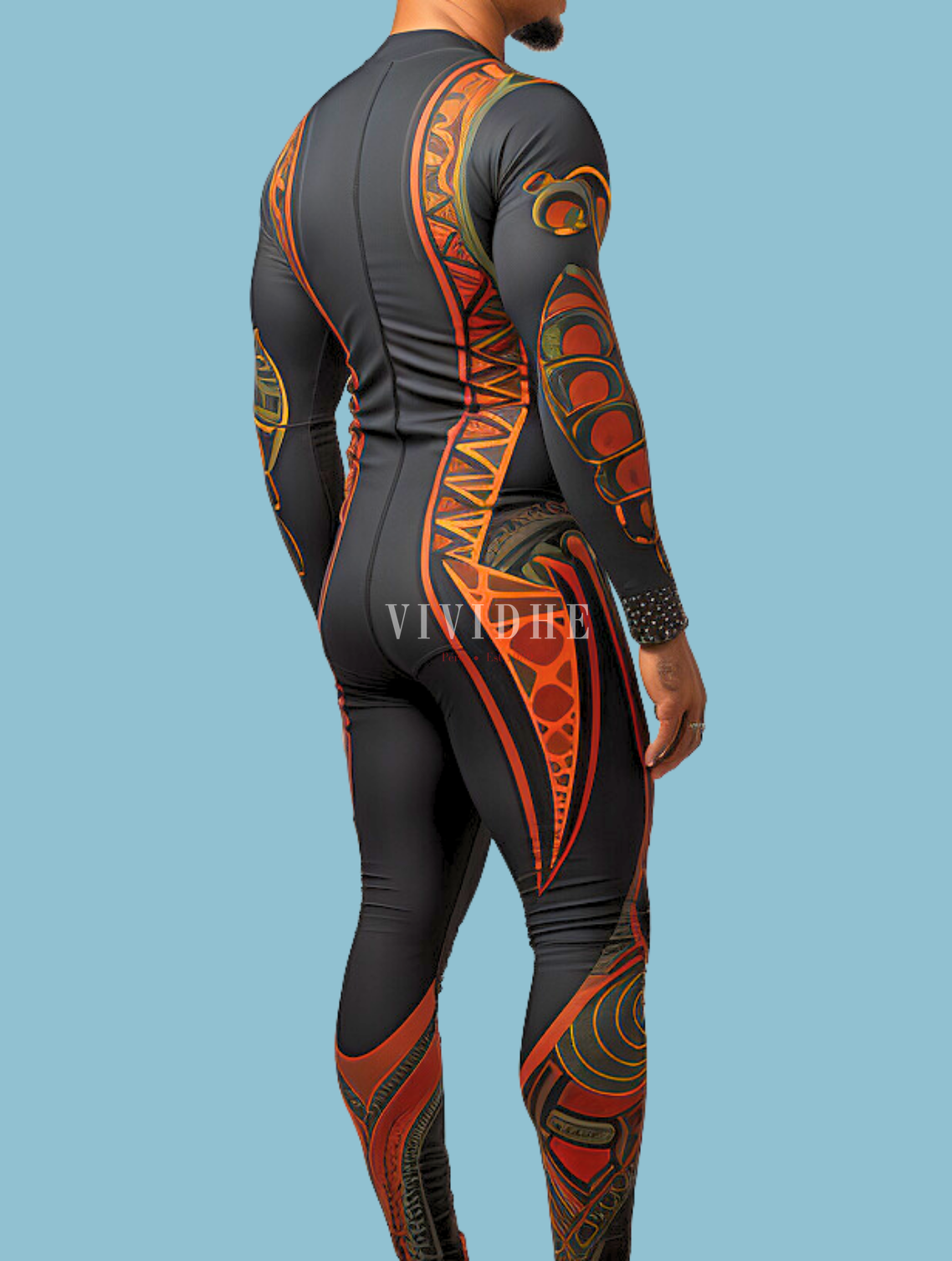 Male Warrior Costume for Cosplay or Gaming Scenarios on VIVIDHE