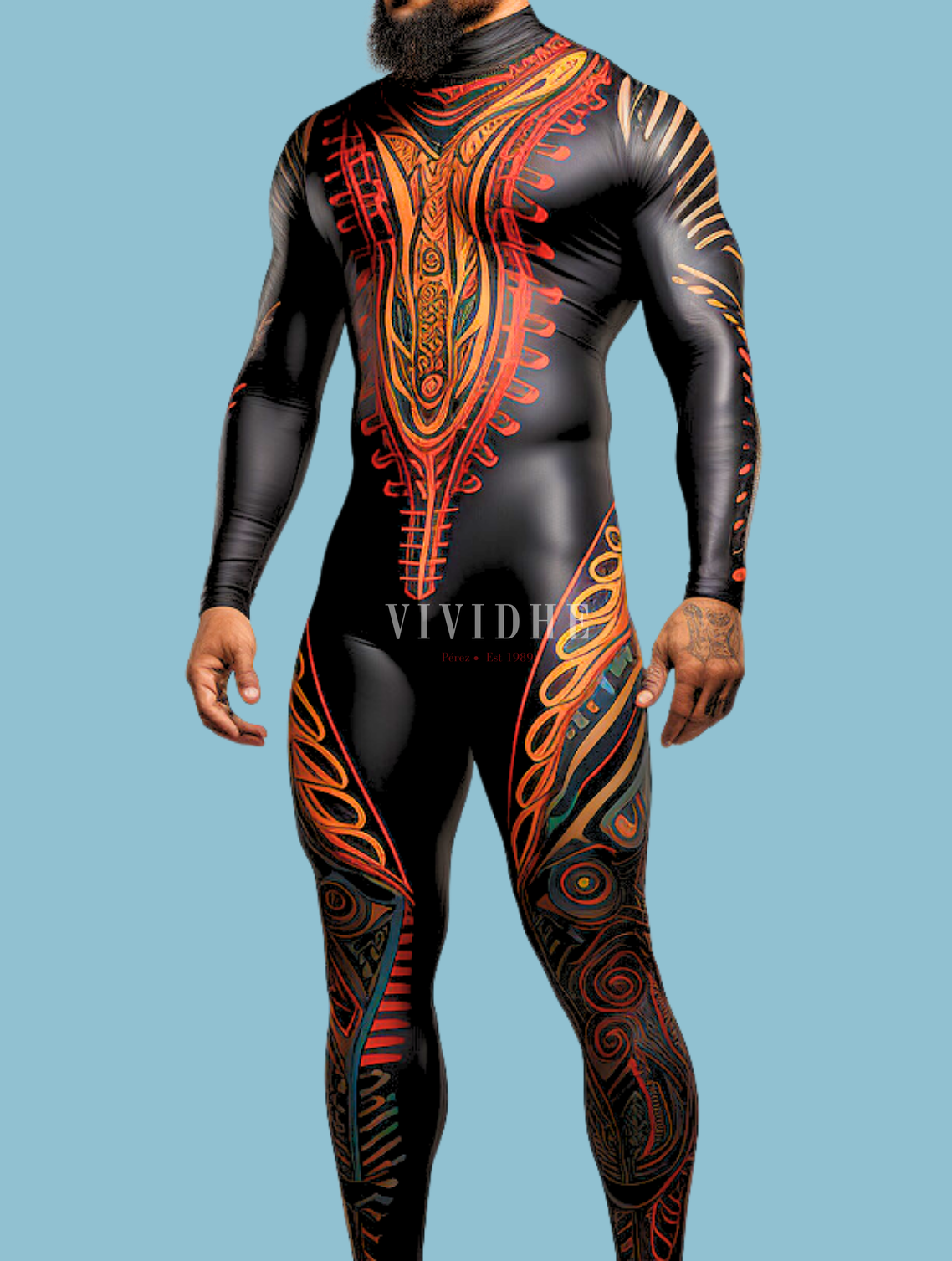 Male Warrior Costume for Role - Playing in Games_VIVIDHE