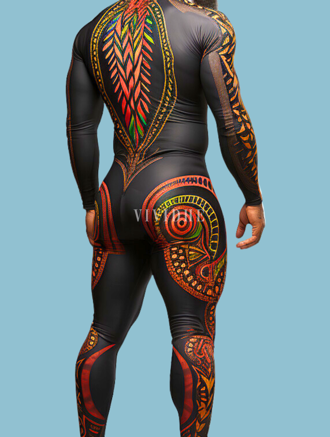 Male Reaper Warrior Costume for Cosplay or Gaming Scenarios by VIVIDHE