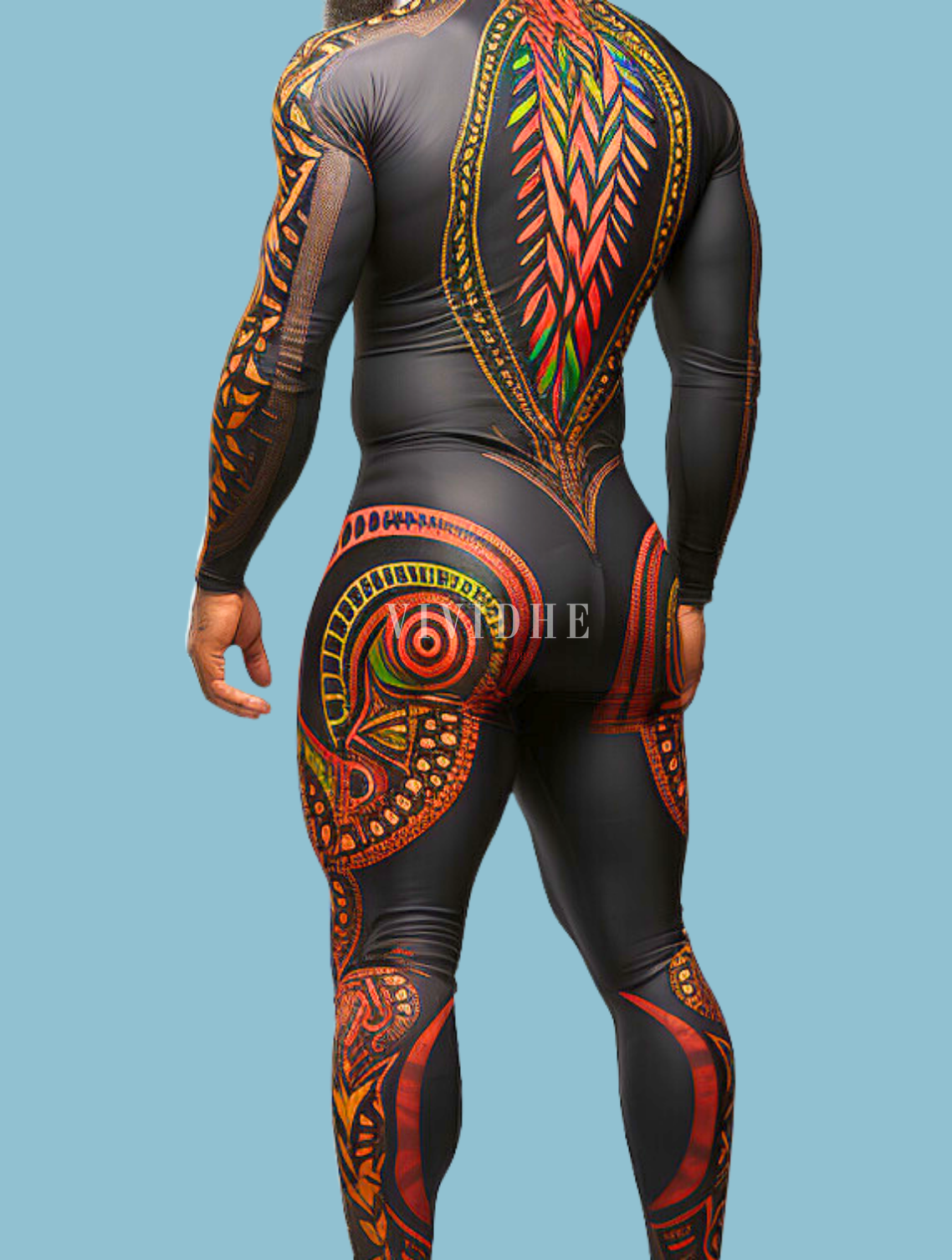 Male Reaper Warrior Costume for Cosplay or Gaming Scenarios by VIVIDHE