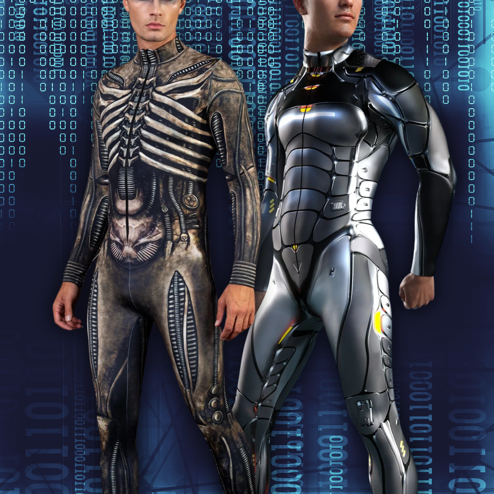 Cyber Intellect bodysuits featuring sleek, futuristic, and tech-inspired designs. Bold statement fashion perfect for parties, events, and everyday wear.