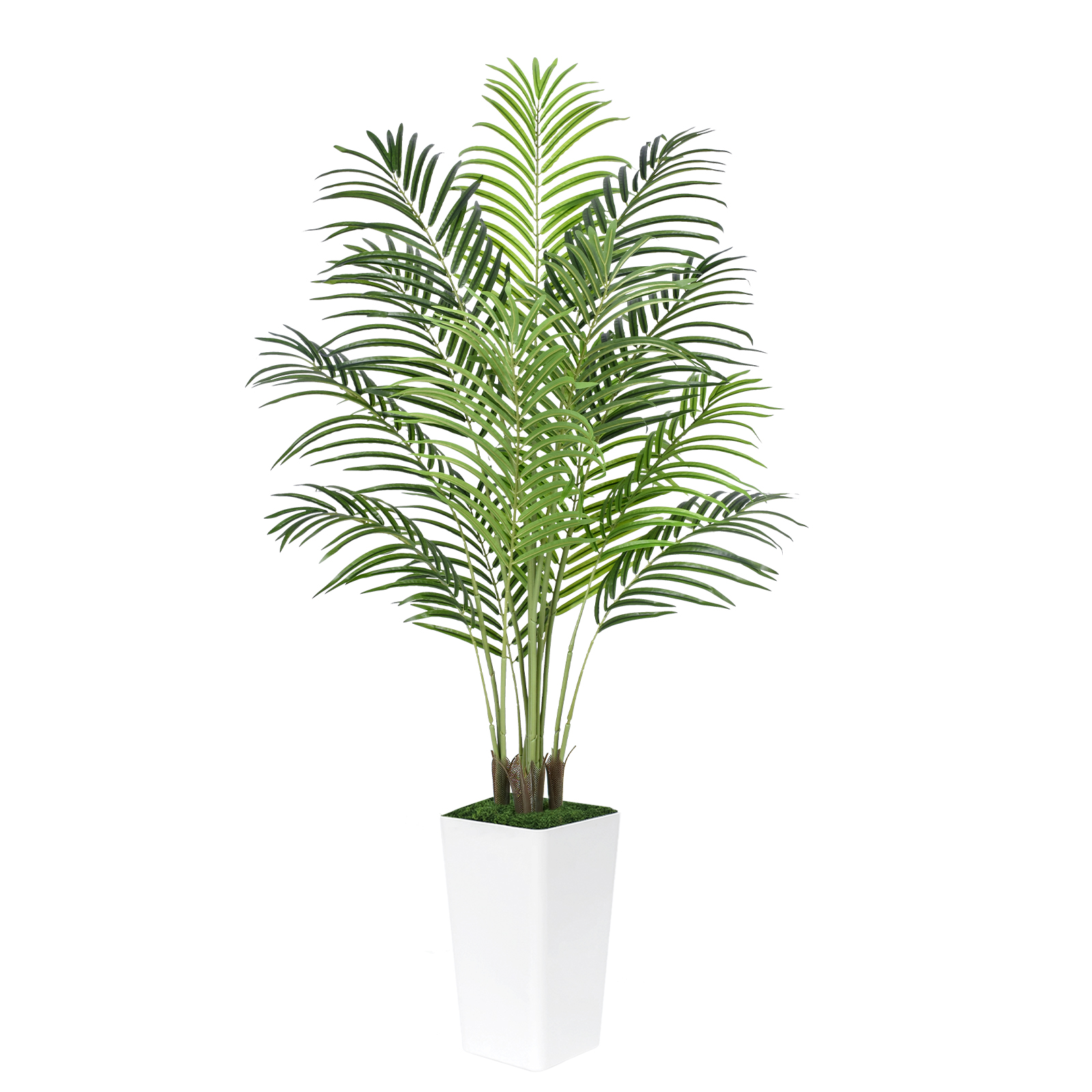 Keeplush Artificial Palm Tree with Planter – Tall Fake Tropical Areca 