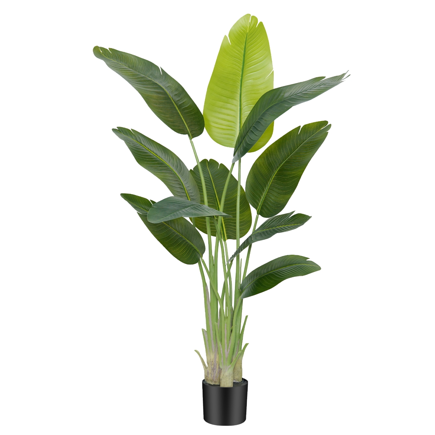 Keeplush Lifelike Bird of Paradise Artificial Plant,6ft Faux Banana Leaf Tree