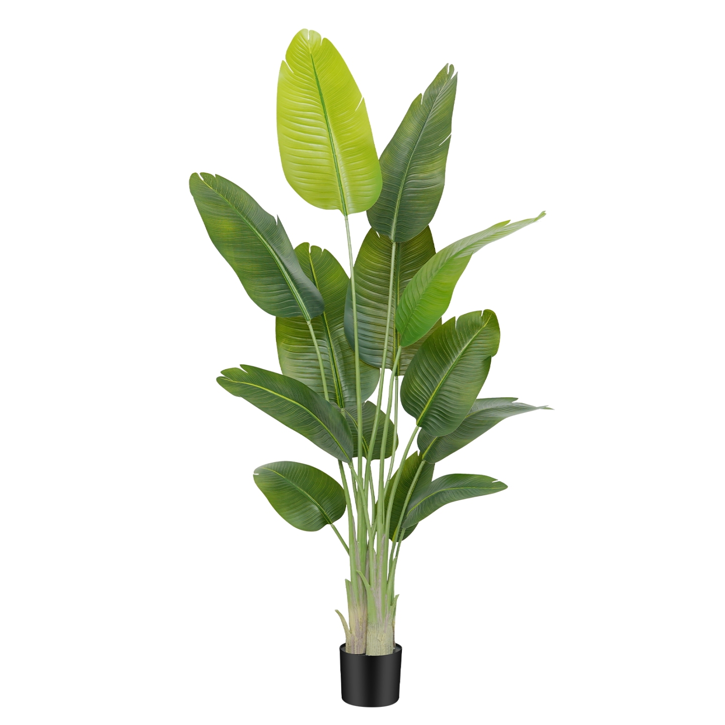 Keeplush Lifelike Bird of Paradise Artificial Plant,6ft Faux Banana Leaf Tree