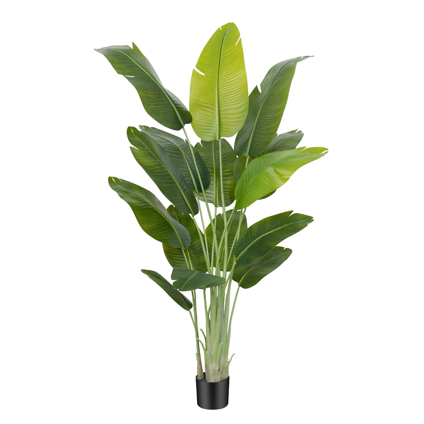 Keeplush Lifelike Bird of Paradise Artificial Plant,6ft Faux Banana Leaf Tree