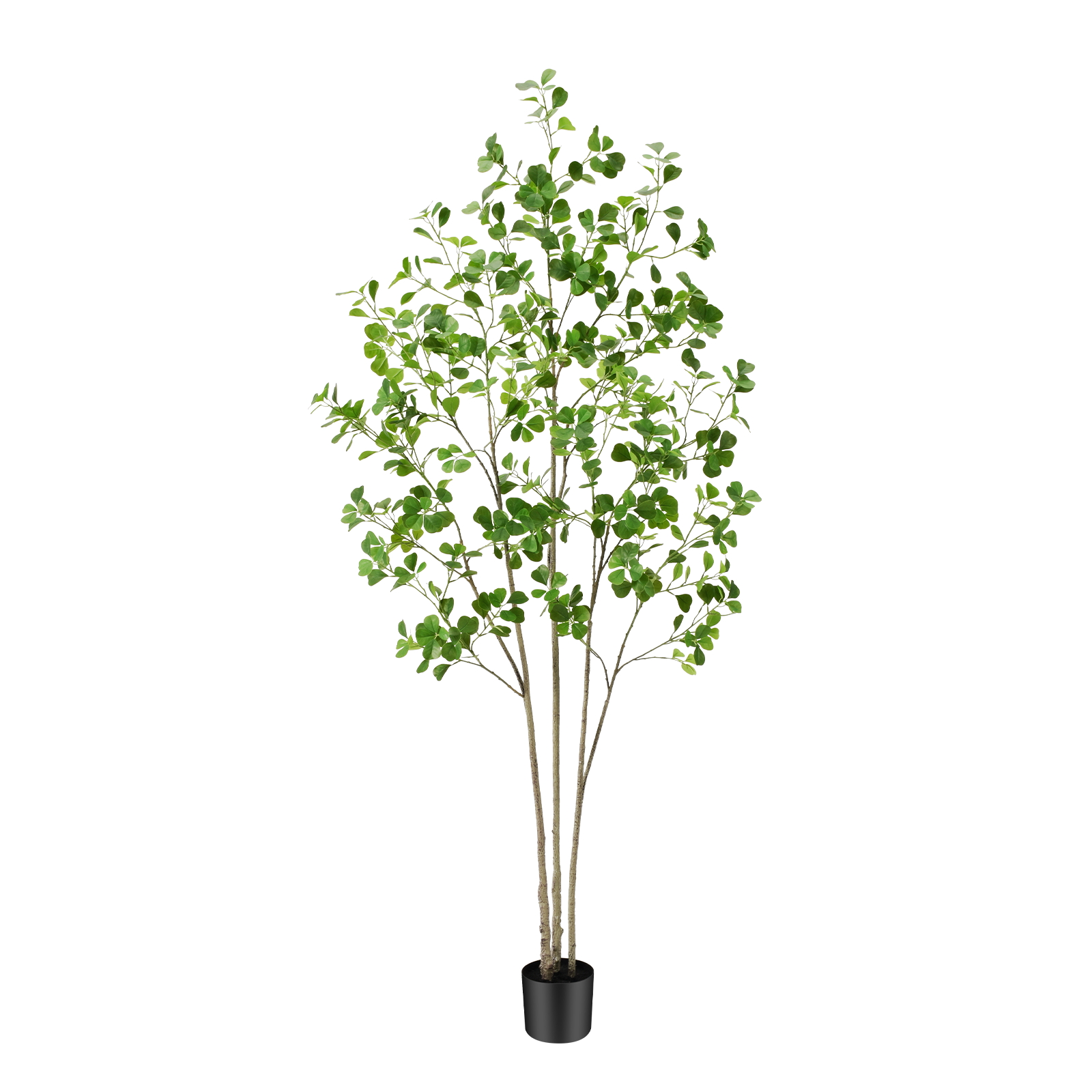 6ft Tall Artificial Ficus Tree(Umbellata), Large Fake Ficus Tree with Lifelike Leaves