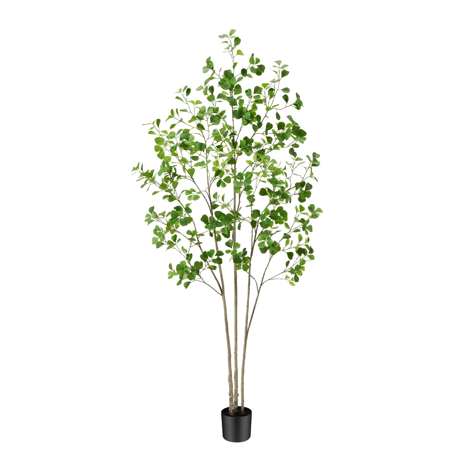 6ft Tall Artificial Ficus Tree(Umbellata), Large Fake Ficus Tree with Lifelike Leaves