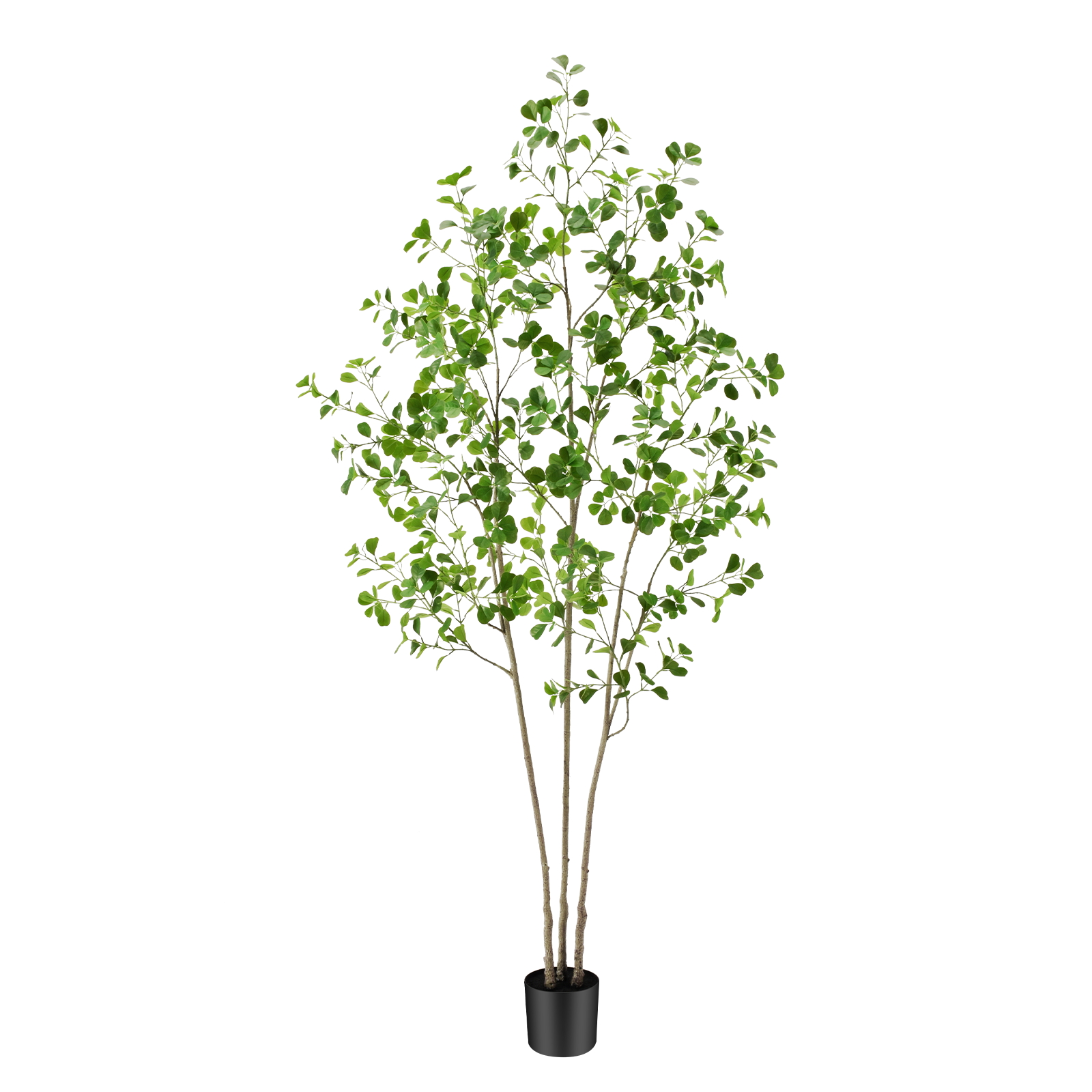 6ft Tall Artificial Ficus Tree(Umbellata), Large Fake Ficus Tree with Lifelike Leaves