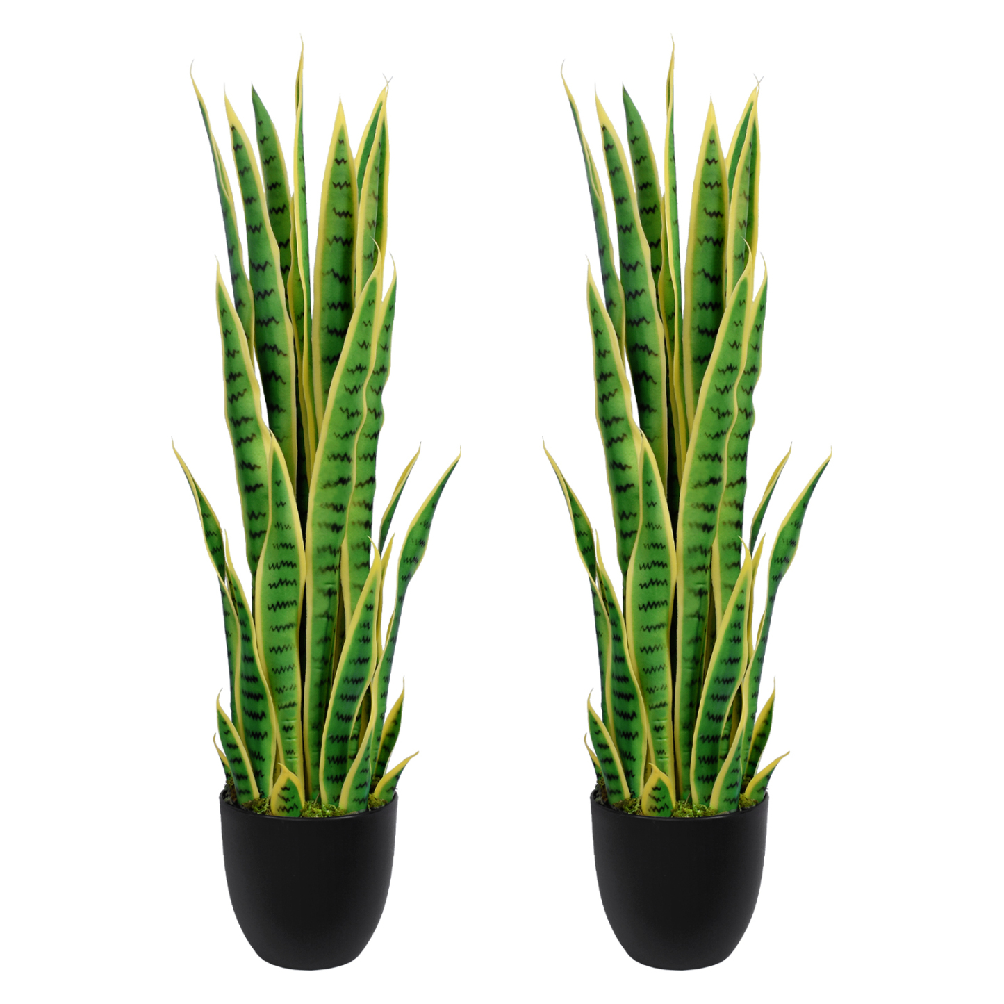 Keeplush Artificial Yellow Snake Plant – Tall Faux Floor Plant for Indoor & Outdoor, Fake Sansevieria Decor