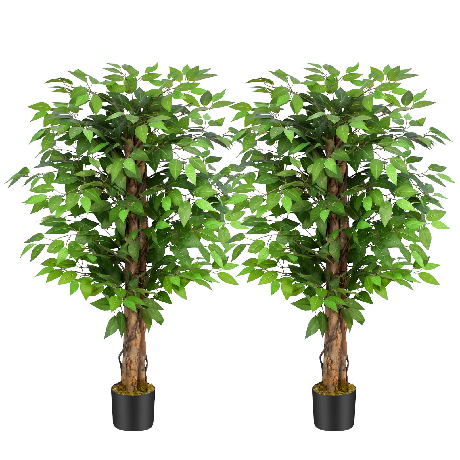 Keeplush Fake Ficus Tree Artificial Plants