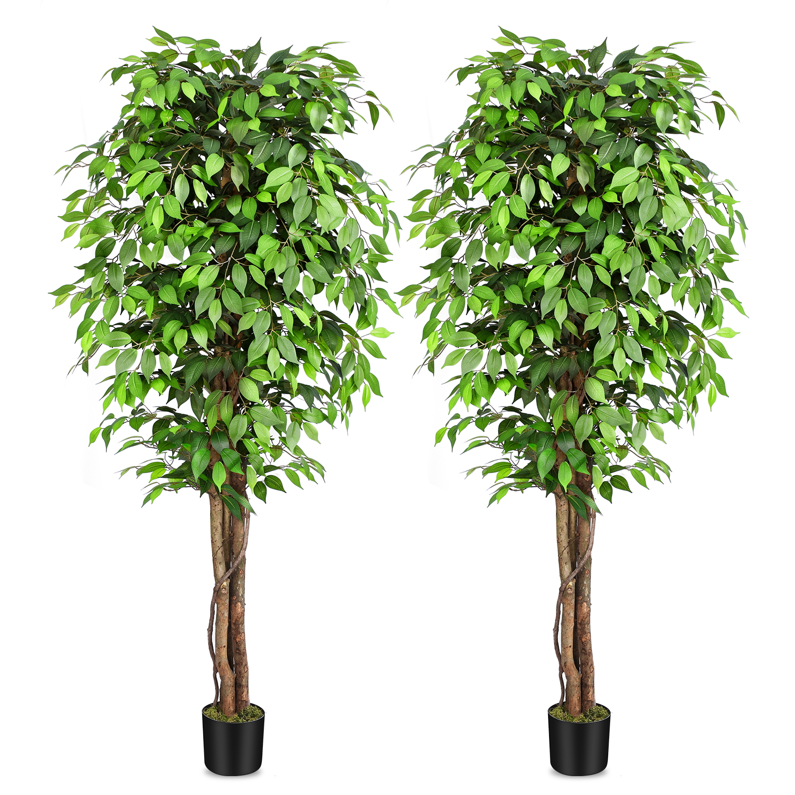 Keeplush Fake Ficus Tree Artificial Plants