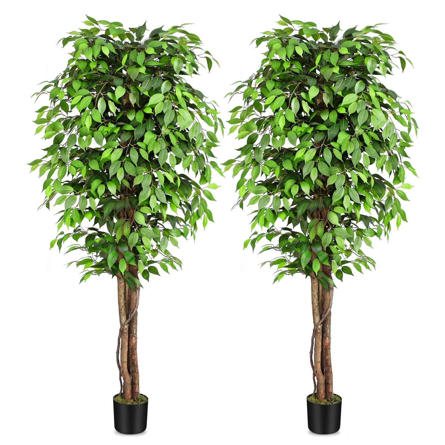 Keeplush Fake Ficus Tree Artificial Plants