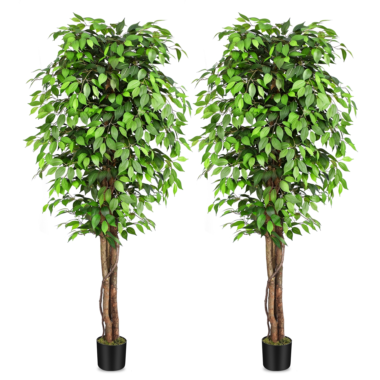 Keeplush Fake Ficus Tree Artificial Plants