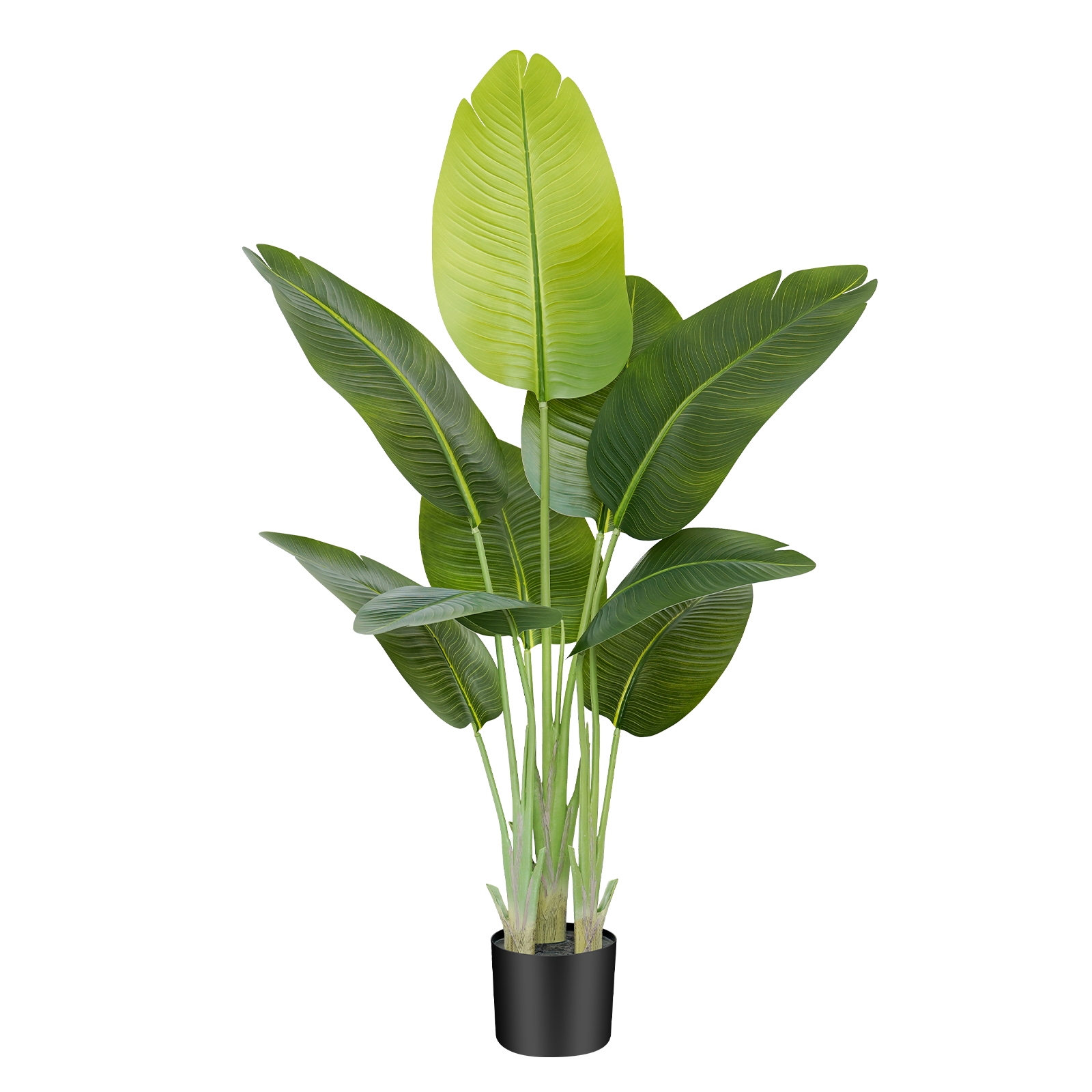 Keeplush Lifelike Bird of Paradise Artificial Plant,6ft Faux Banana Le