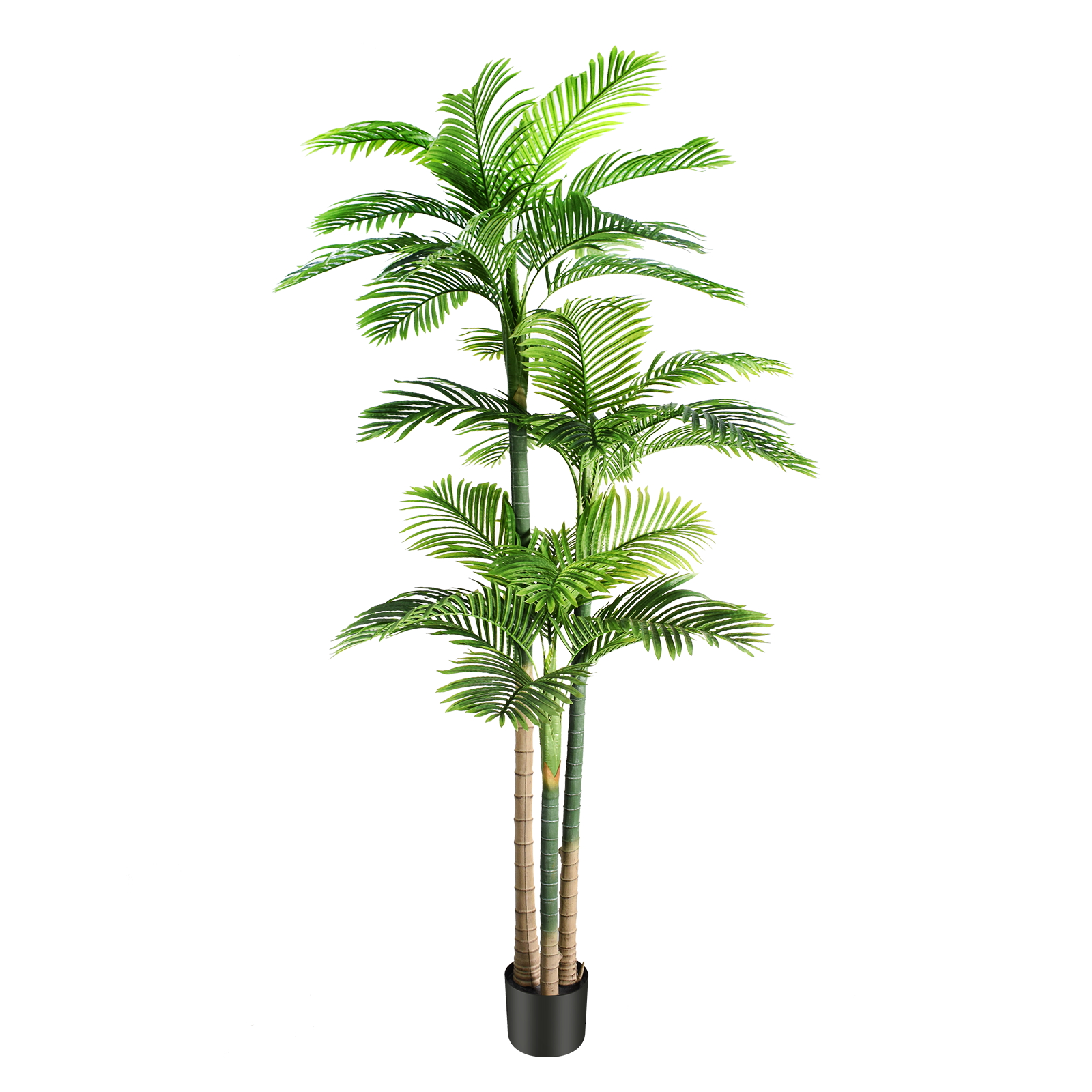 Palm tree14 Keeplush 8.5ft Extra Tall Triple Golden Cane Palm Artificial Tree