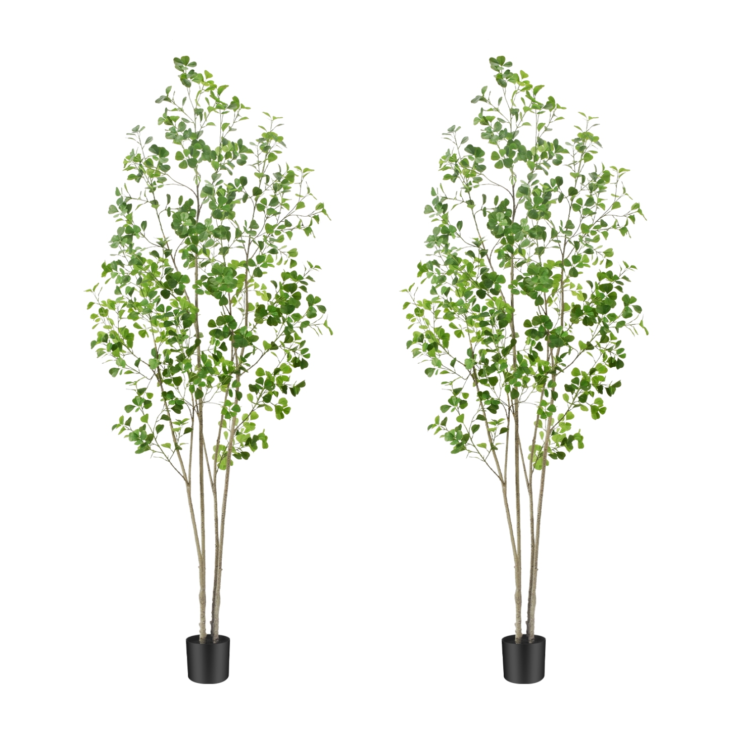 6ft Tall Artificial Ficus Tree(Umbellata), Large Fake Ficus Tree with Lifelike Leaves