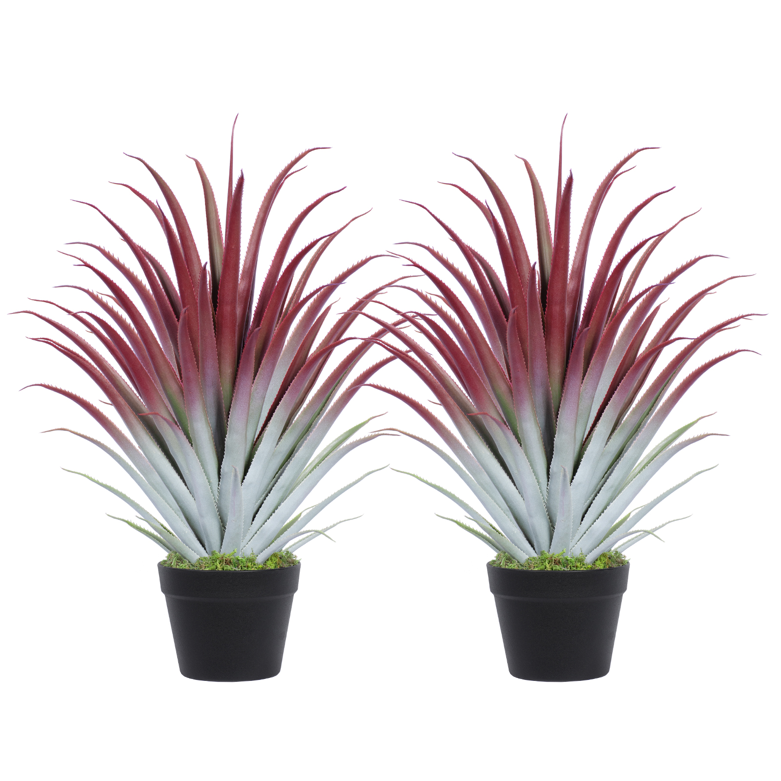 Keeplush Red Artificial Aloe Vera Plant - Artificial Agave Plants - Large Faux Floor Plant Outside - Fake Tree Perfect