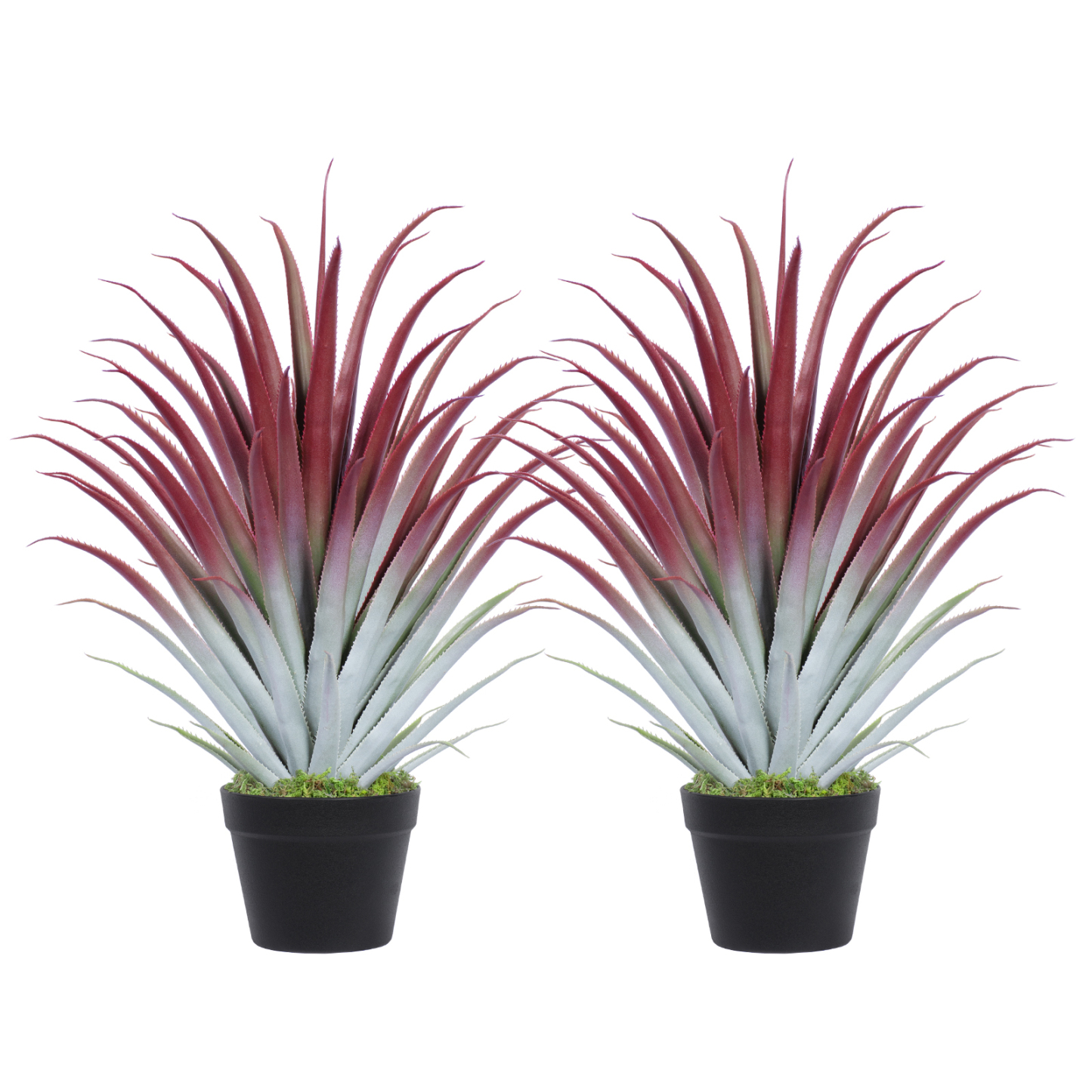 Keeplush Red Artificial Aloe Vera Plant - Artificial Agave Plants - Large Faux Floor Plant Outside - Fake Tree Perfect