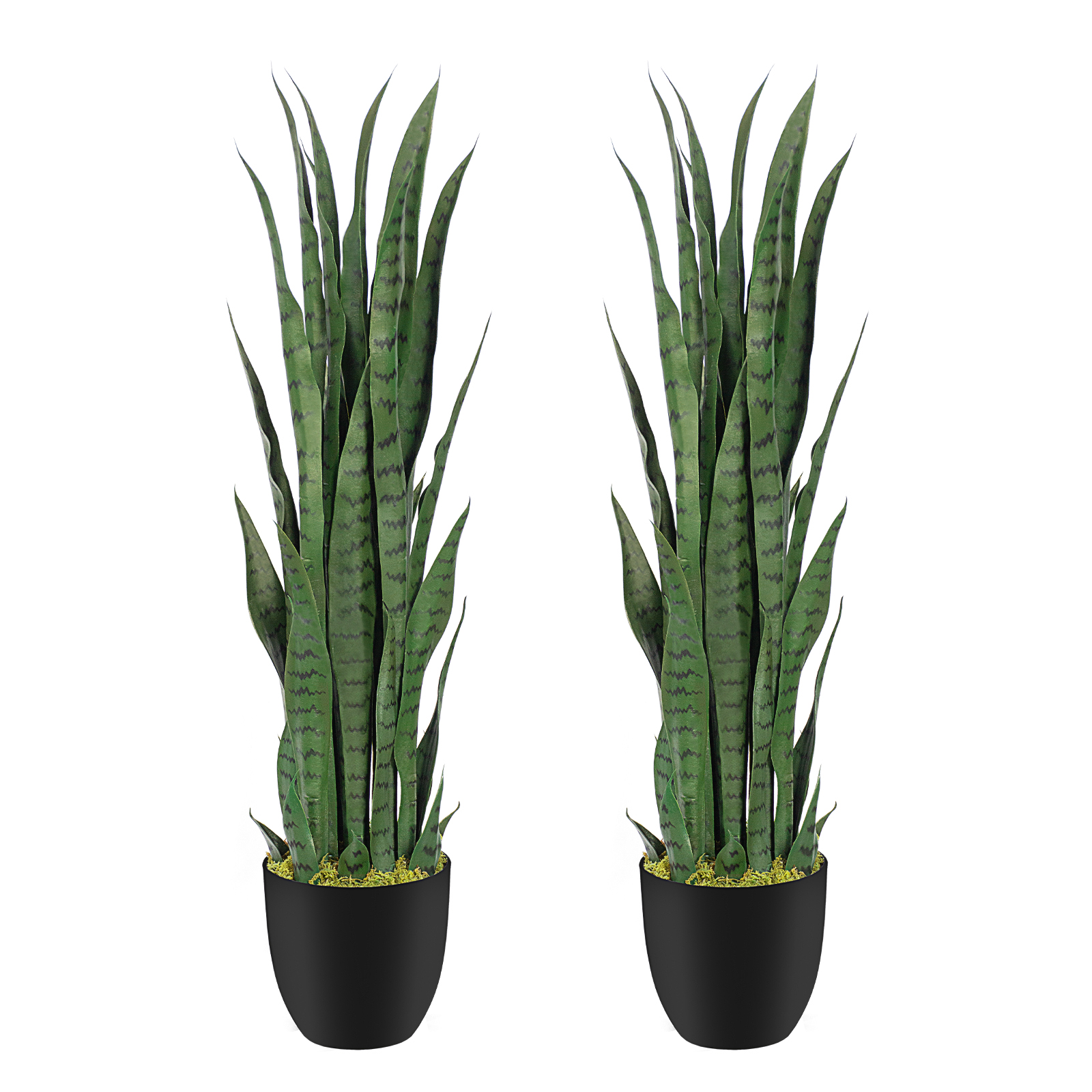 Keeplush Artificial Yellow Snake Plant – Tall Faux Floor Plant for Indoor & Outdoor, Fake Sansevieria Decor