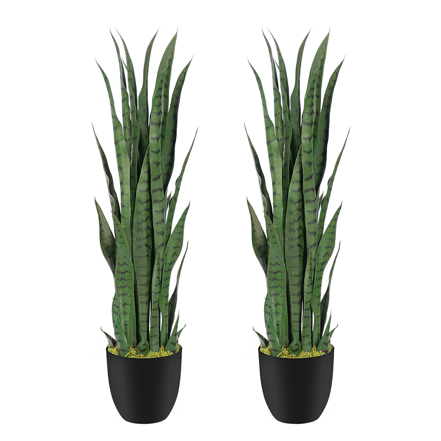 Keeplush Artificial Yellow Snake Plant – Tall Faux Floor Plant for Indoor & Outdoor, Fake Sansevieria Decor