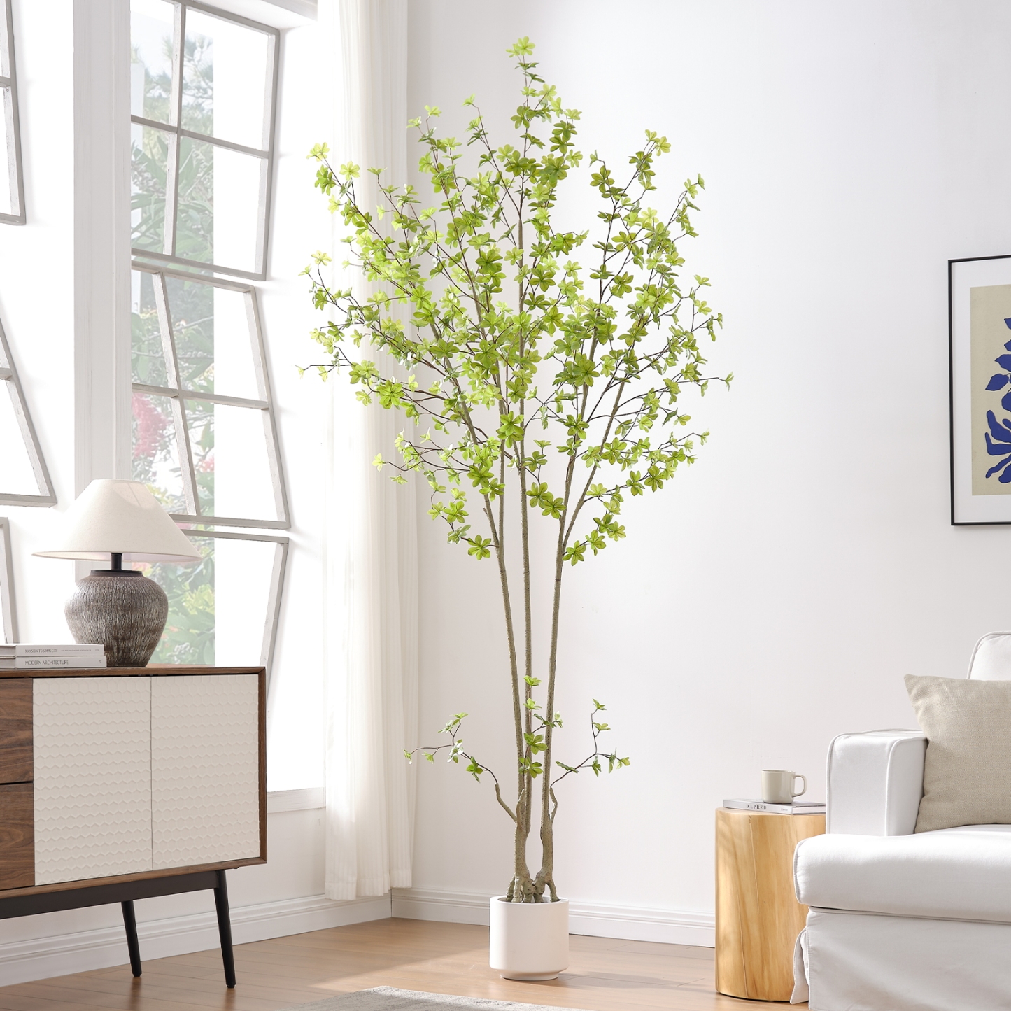 8ft Tall Artificial Enkianthus Tree