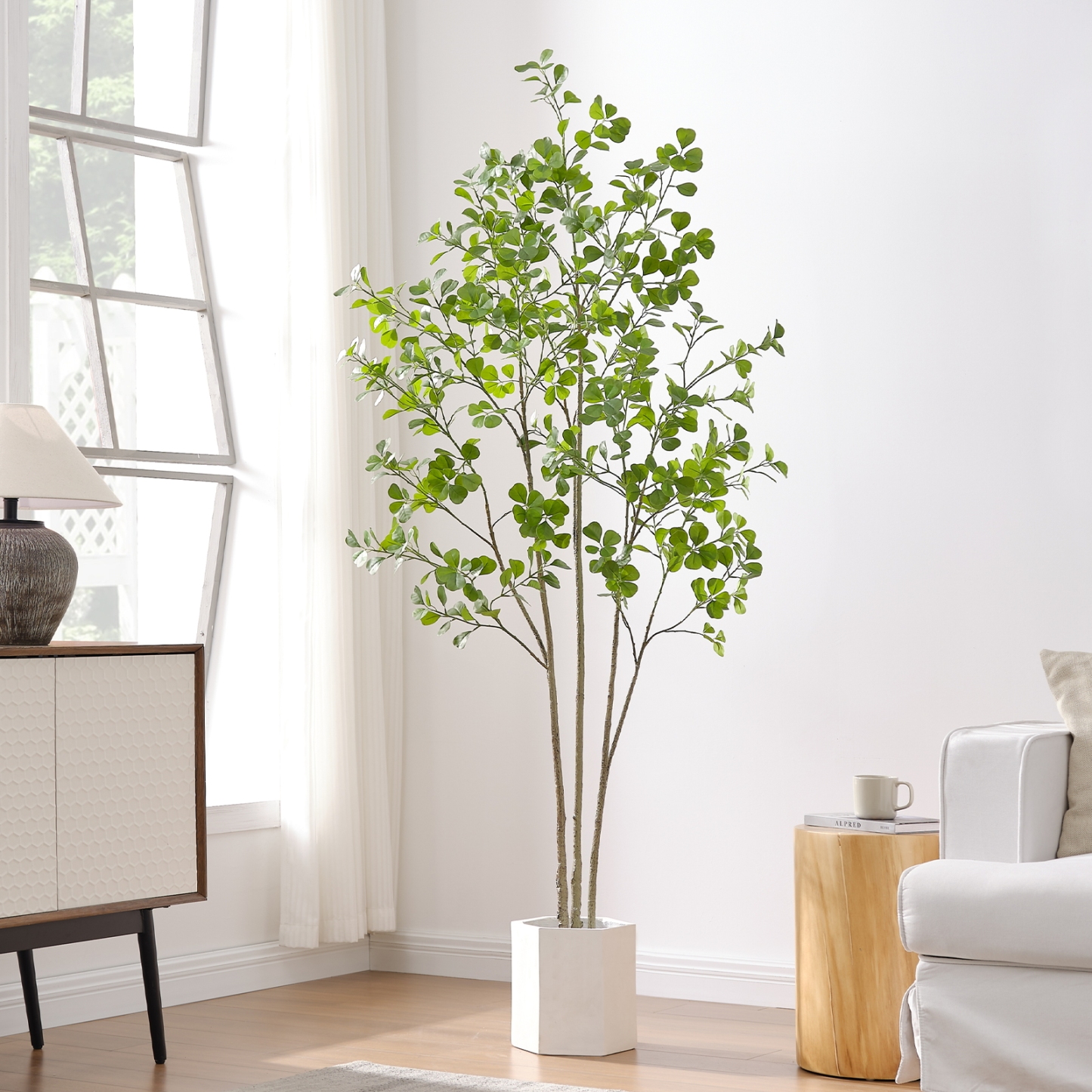 6ft Tall Artificial Ficus Tree(Umbellata)