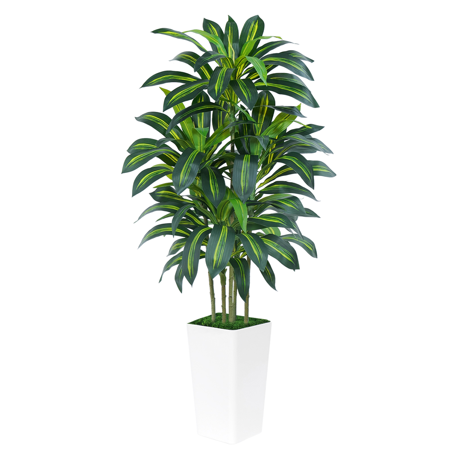 Keeplush Artificial Dracaena Tree - High-Density Foliage Fake Plant wi