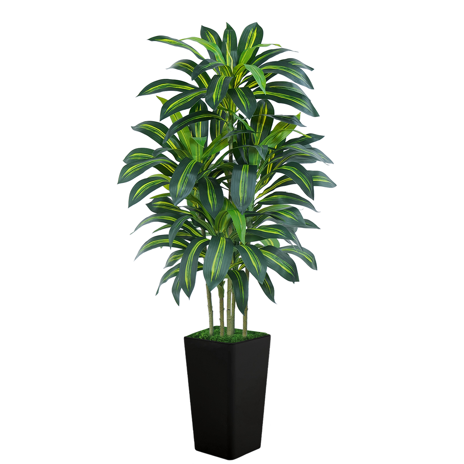 Keeplush Artificial Dracaena Tree - High-Density Foliage Fake Plant wi