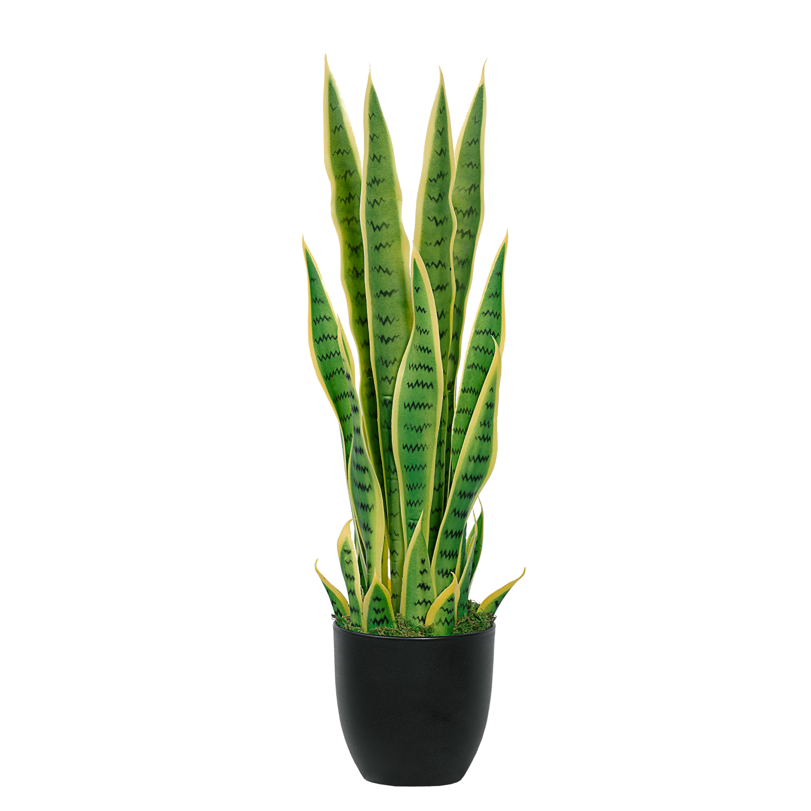 Keeplush Artificial Yellow Snake Plant Tall, Faux Floor Plants Indoor 