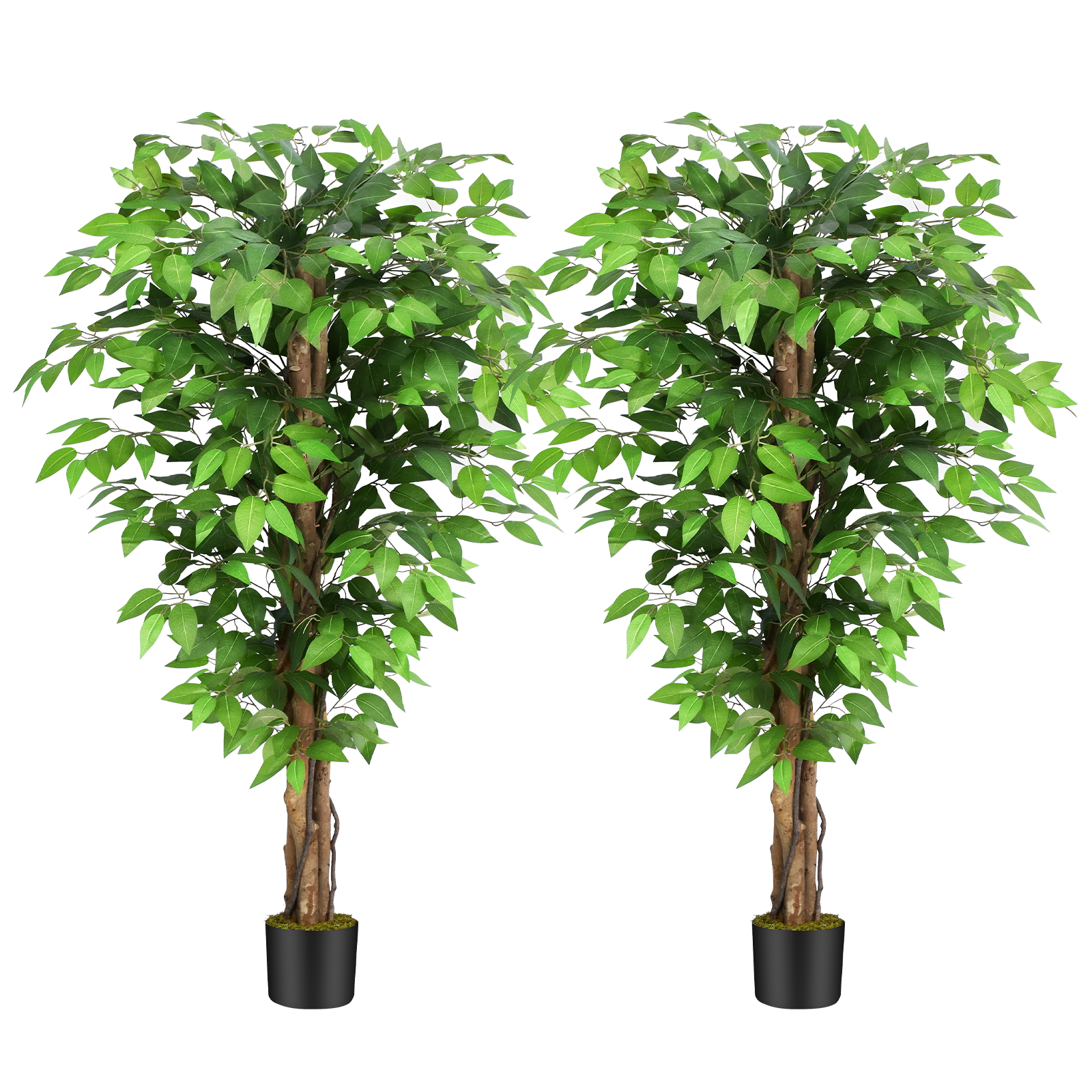 Keeplush Fake Ficus Tree Artificial Plants