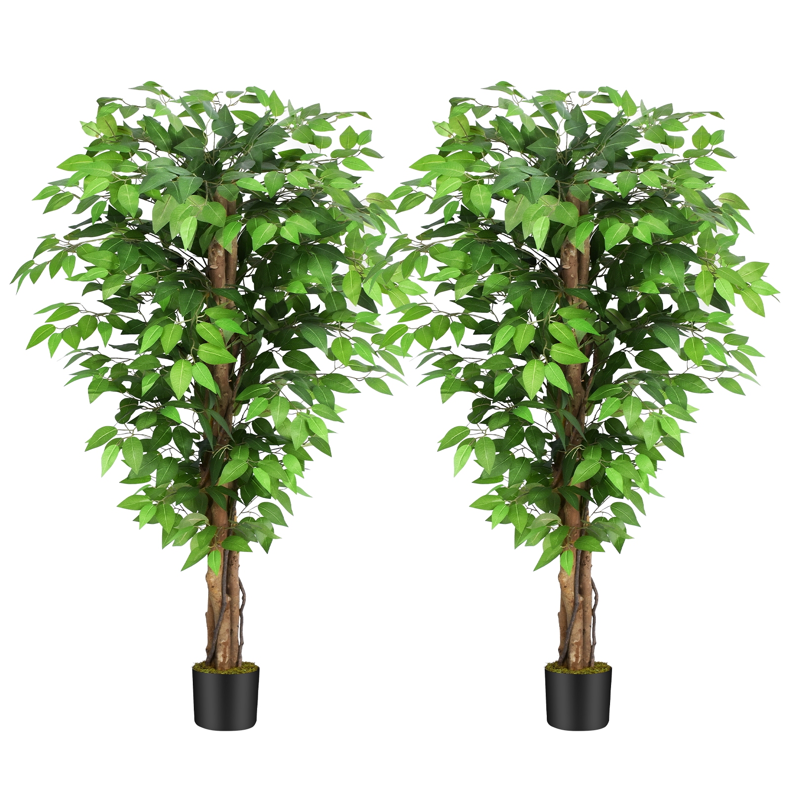 Keeplush Fake Ficus Tree Artificial Plants