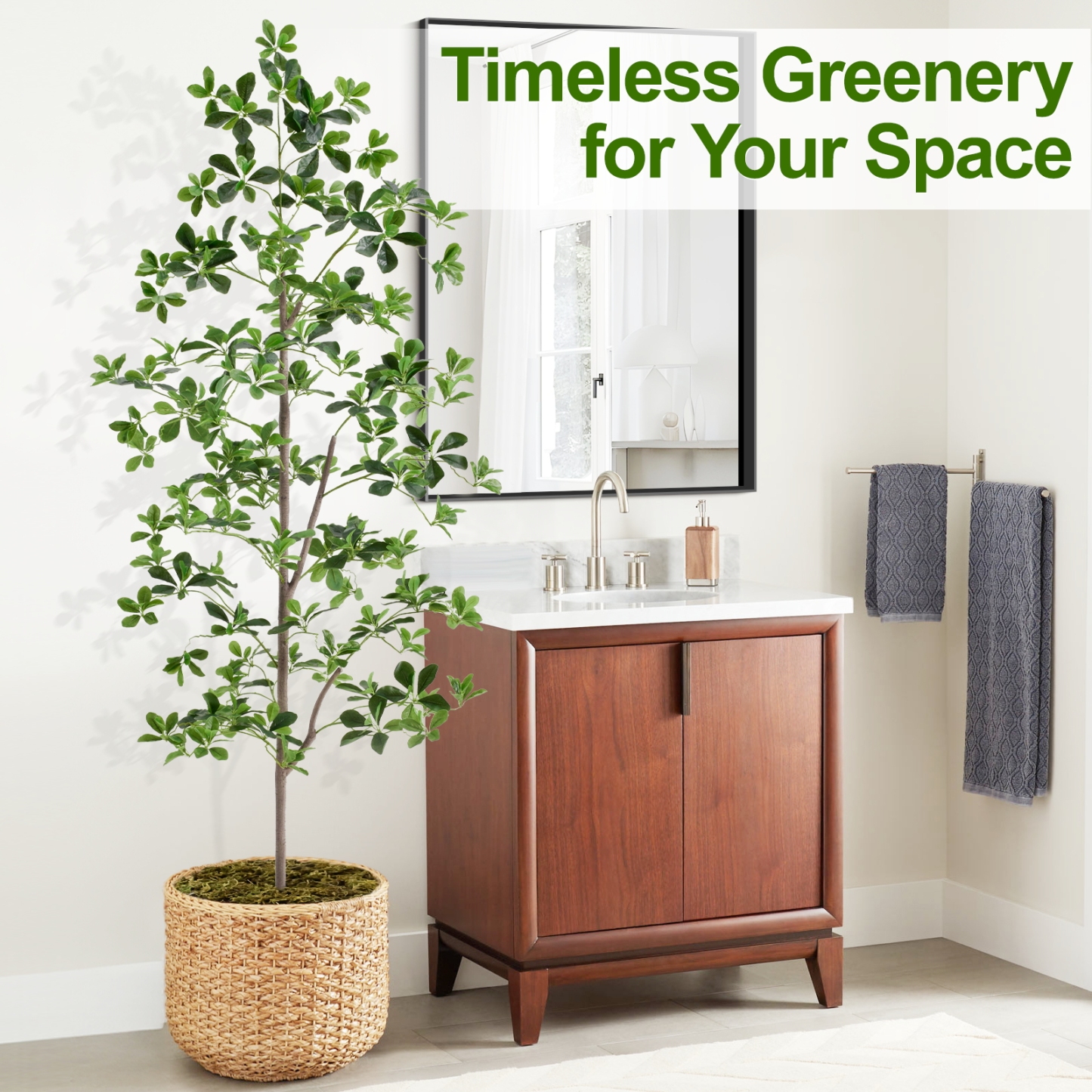 6ft Tall Artificial Black Olive Tree with 945 Lifelike Leaves