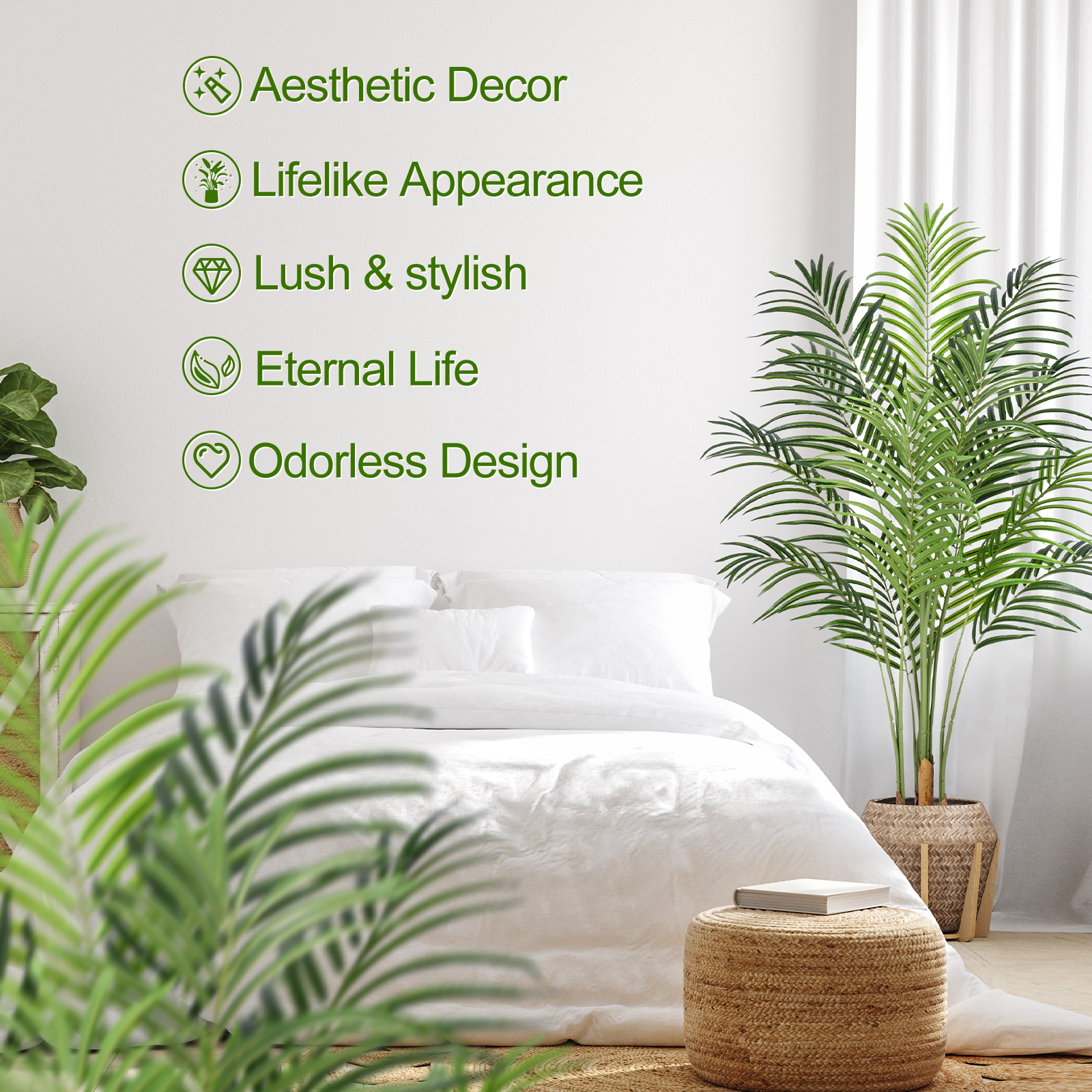 Keeplush Artificial Areca Palm Tree