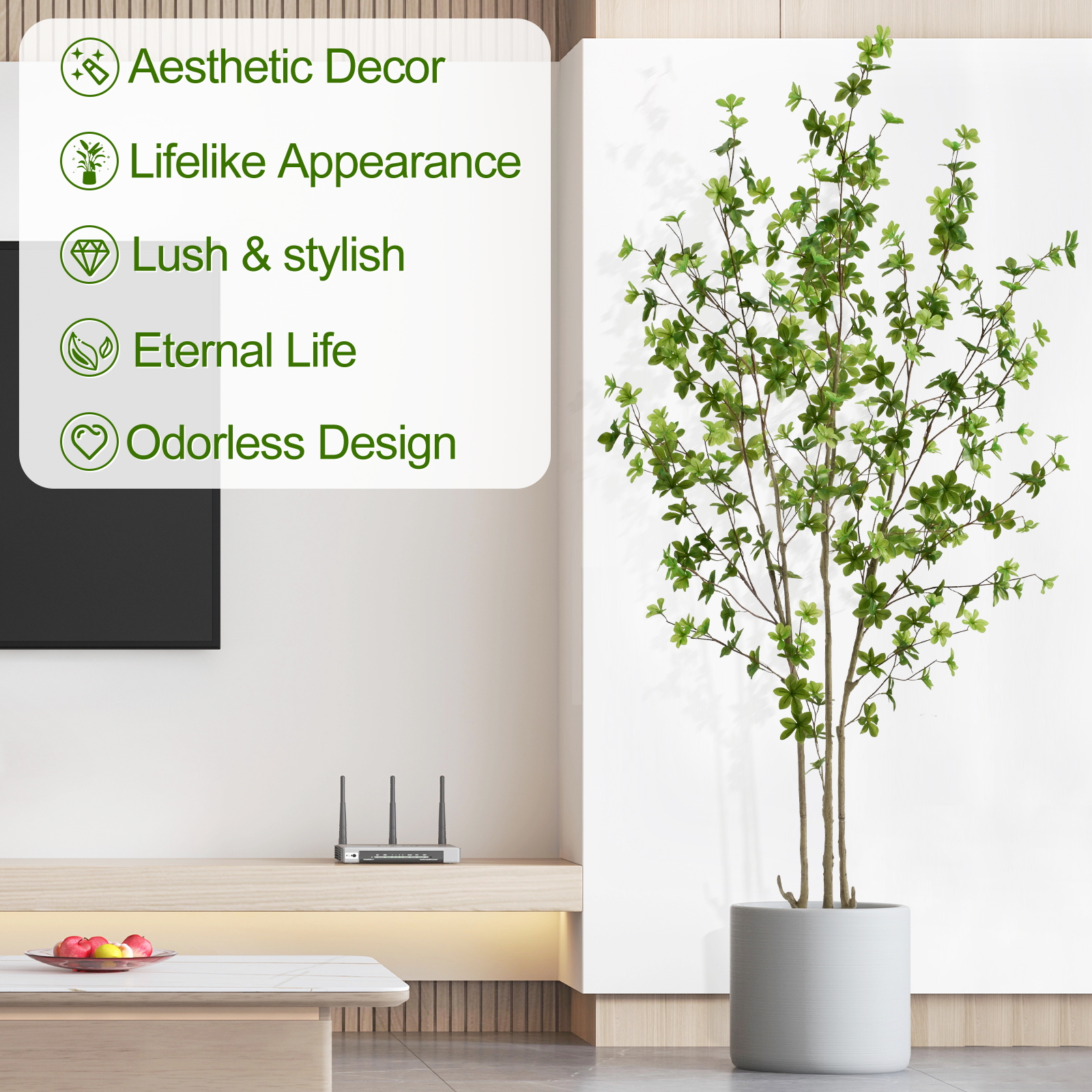 6ft Tall Artificial Enkianthus Tree