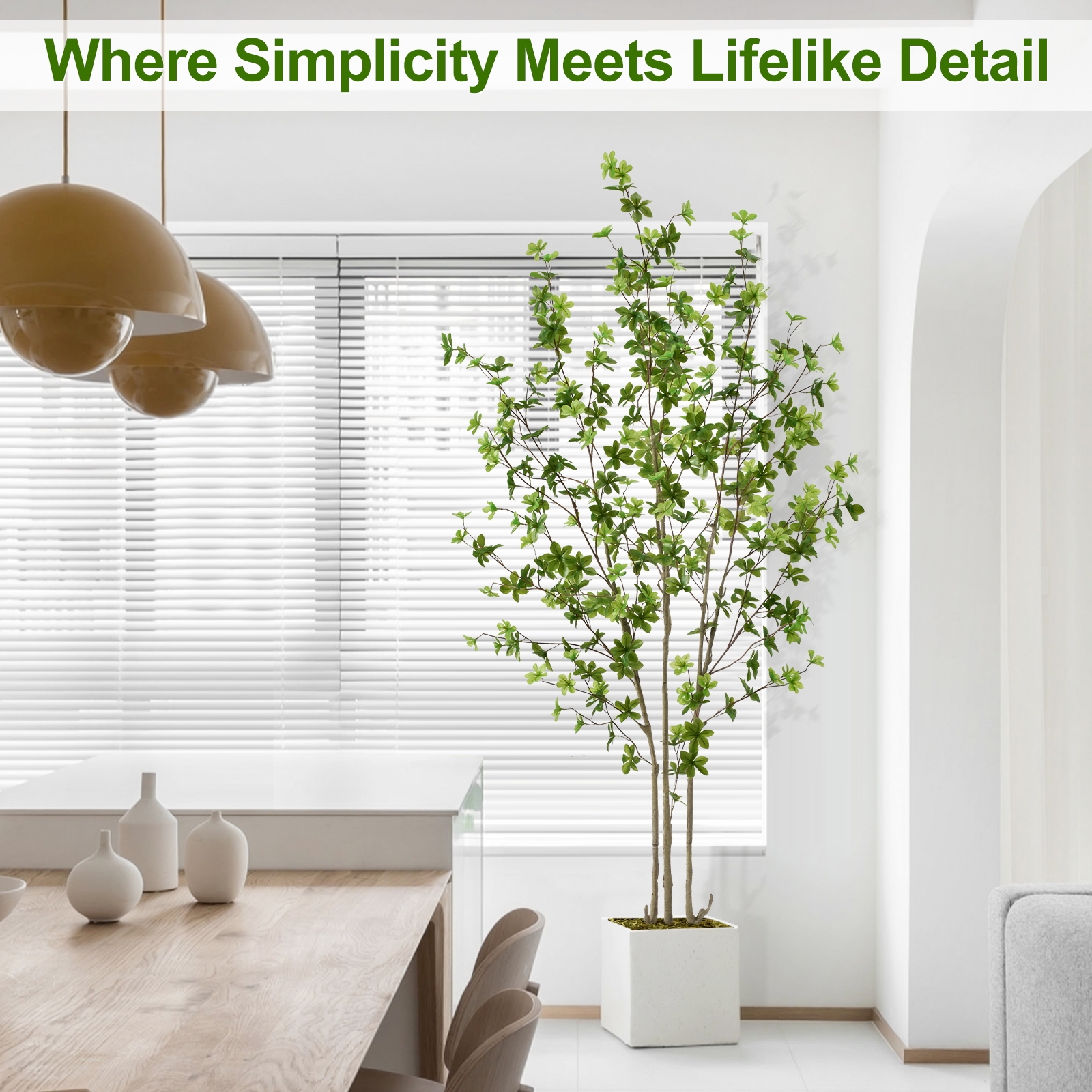 6ft Tall Artificial Enkianthus Tree