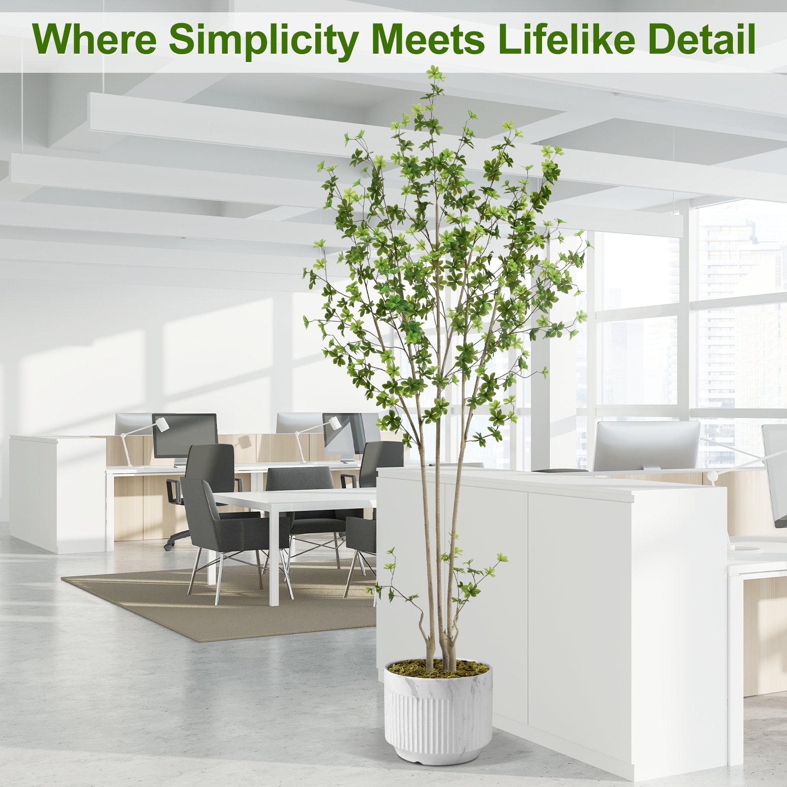 6ft Tall Artificial Enkianthus Tree