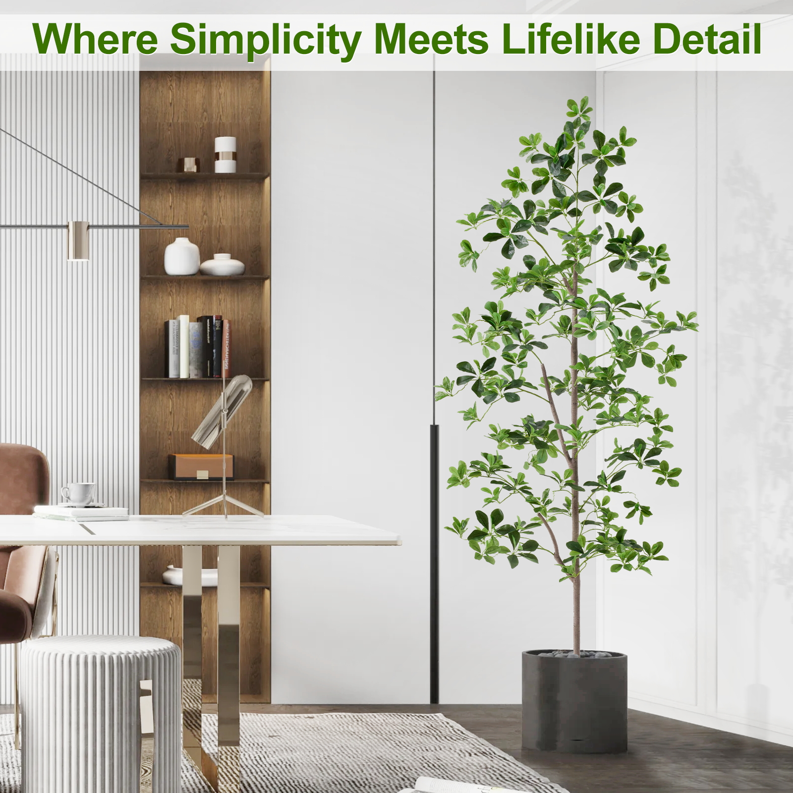 6ft Tall Artificial Black Olive Tree with 945 Lifelike Leaves