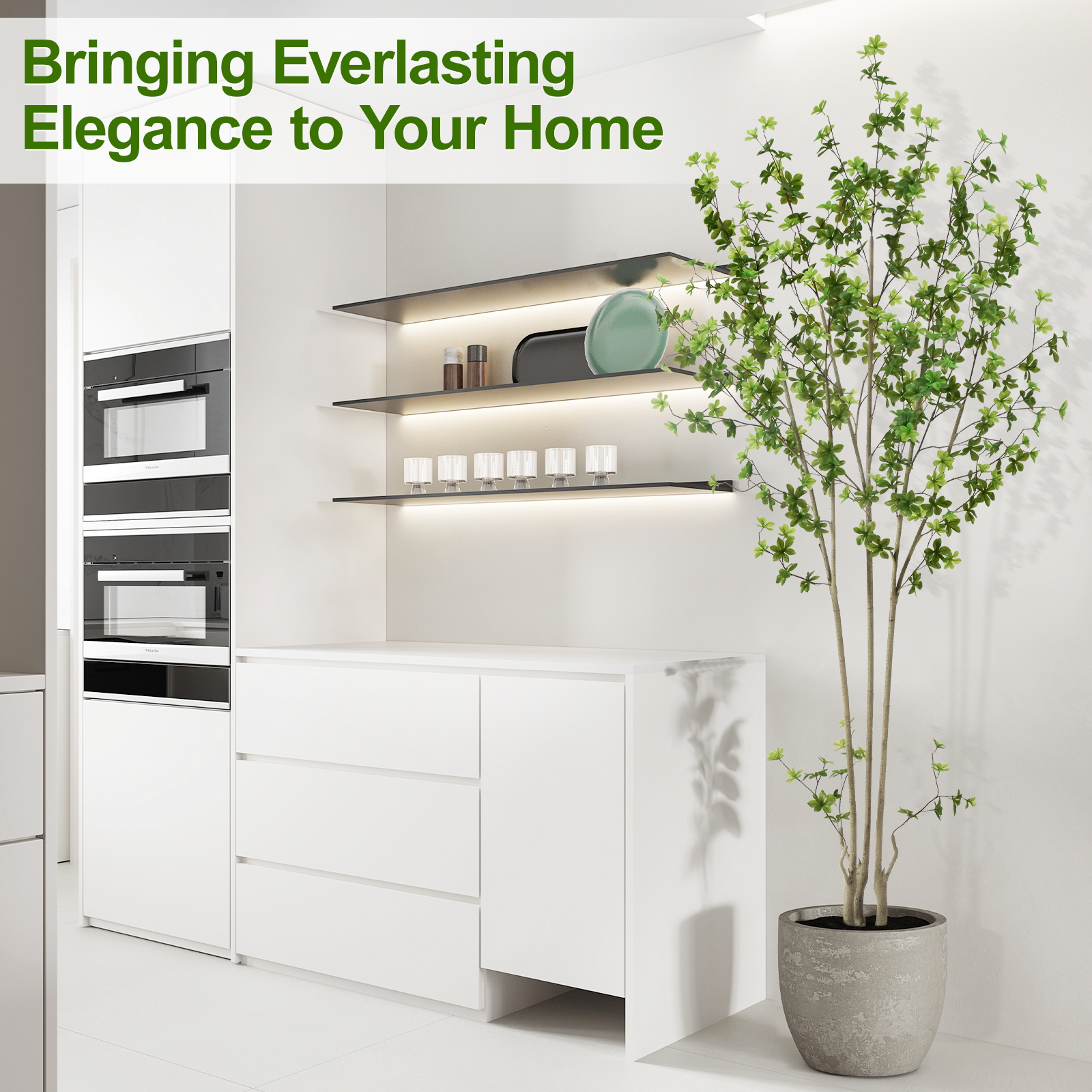 6ft Tall Artificial Enkianthus Tree