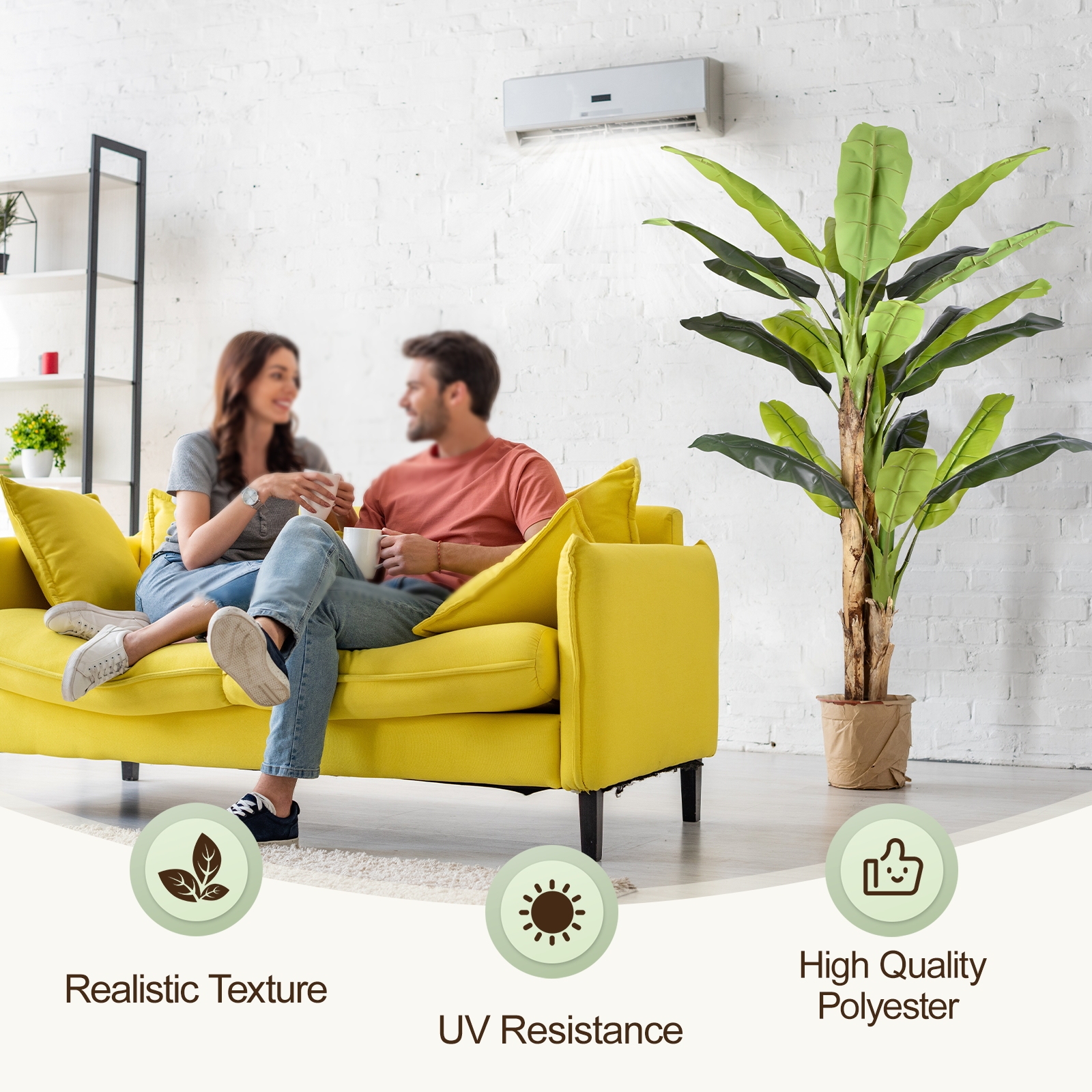 Keeplush 8.5ft Extra Tall Artificial Banana Tree