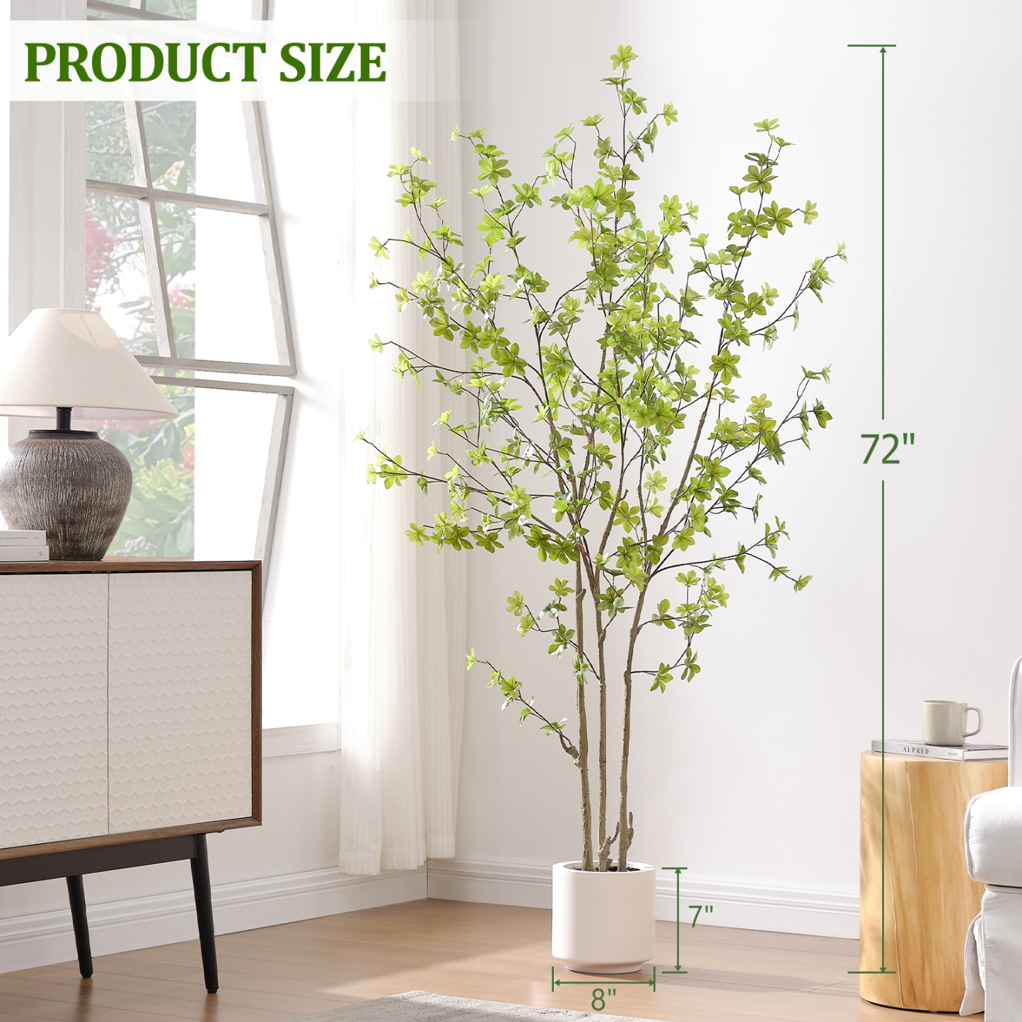 6ft Tall Artificial Enkianthus Tree