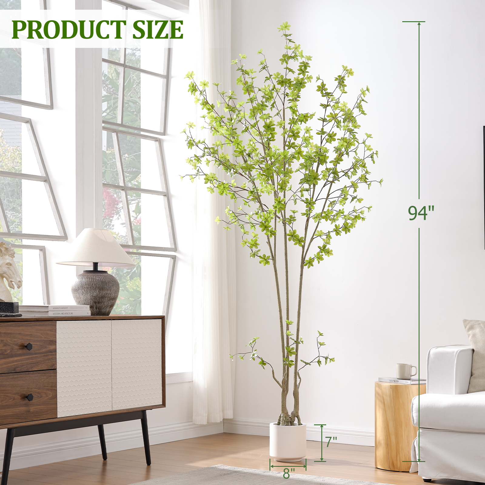 6ft Tall Artificial Enkianthus Tree
