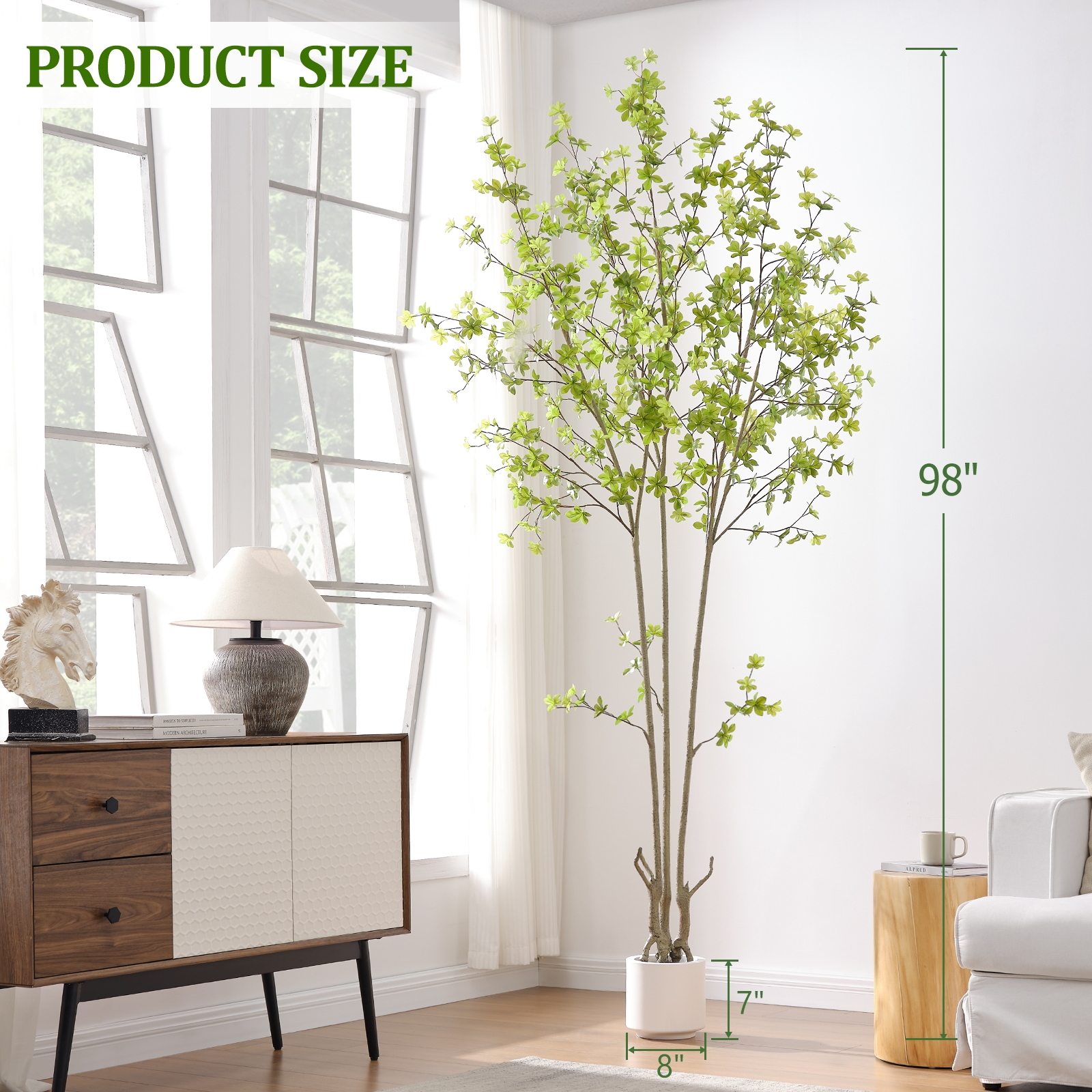 6ft Tall Artificial Enkianthus Tree