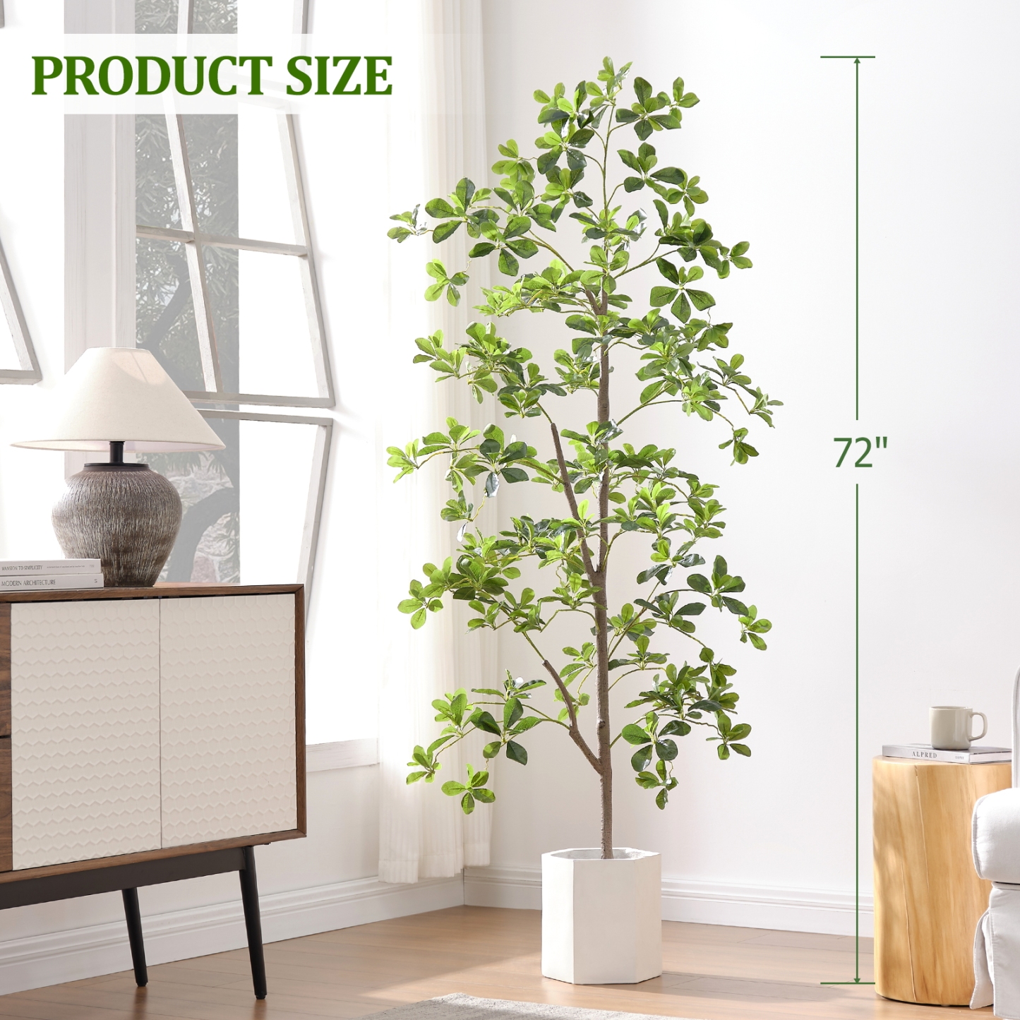 6ft Tall Artificial Black Olive Tree with 945 Lifelike Leaves