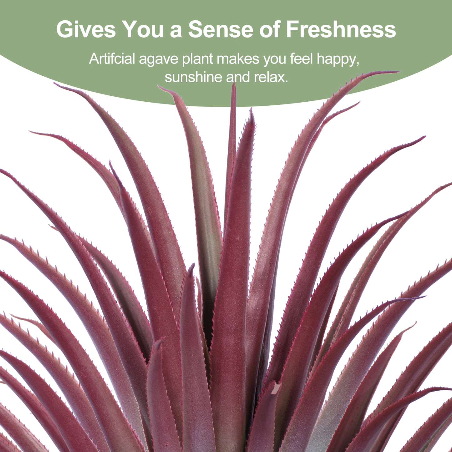 Keeplush Red Artificial Aloe Vera Plant - Artificial Agave Plants - Large Faux Floor Plant Outside - Fake Tree Perfect