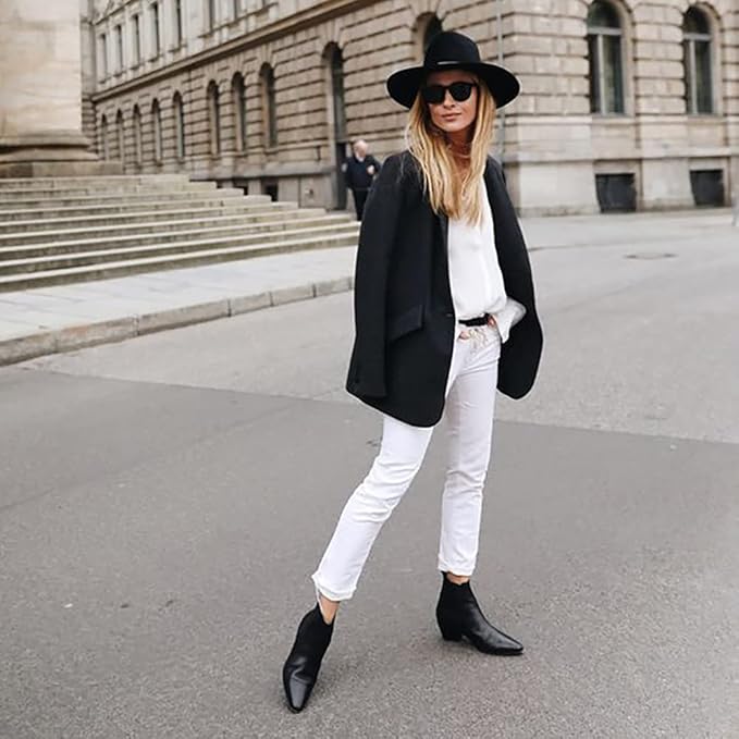 Women's Classic Felt Fedora Hat - Wide Brim Floppy Panama Style with Adjustable Leather Buckle Belt, Vintage Sun Hat for Outdoor, Travel & Fashion