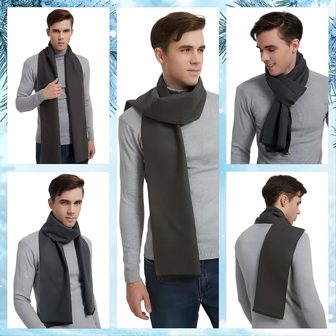 2-Pack Striped Scarf For Men And Women